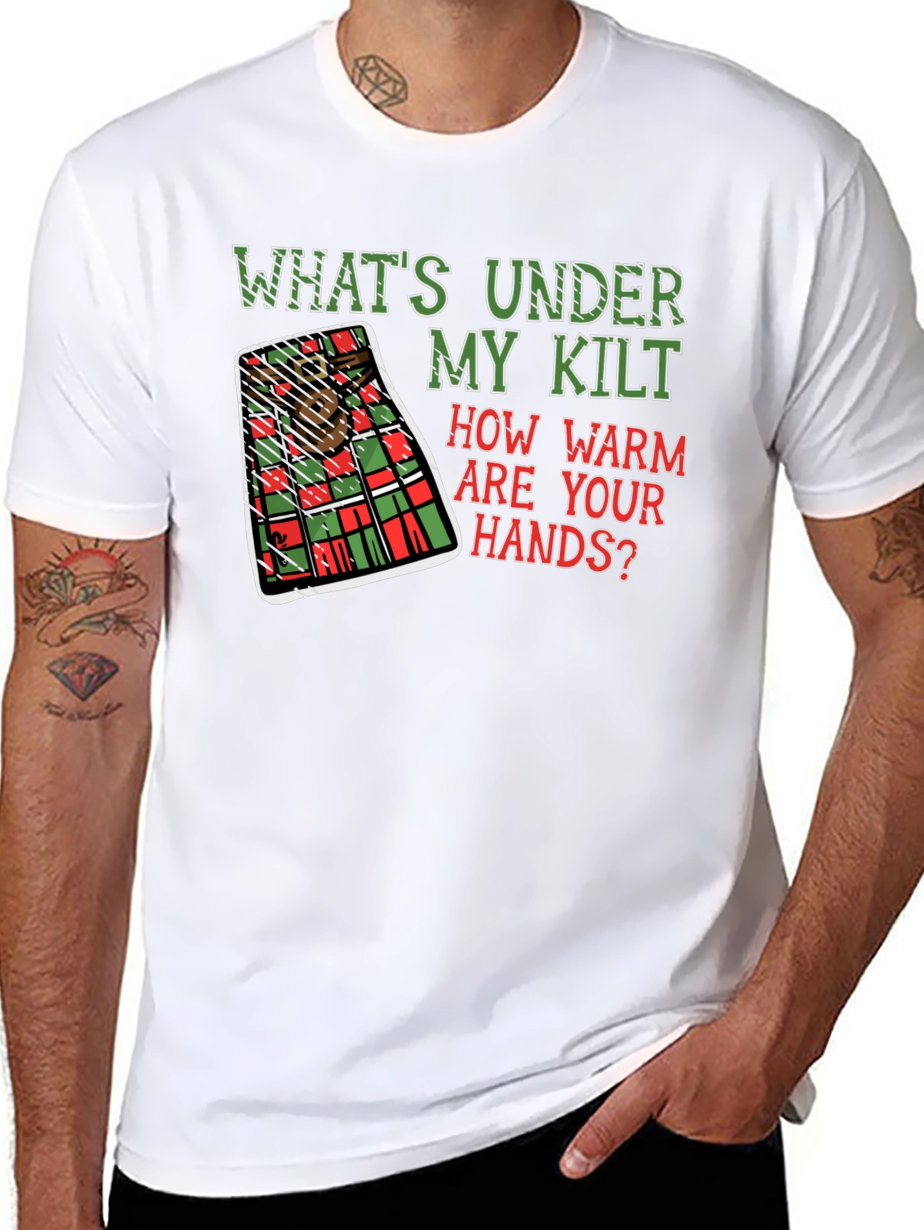Whats Under My Kilt T-Shirt Scottish Humor