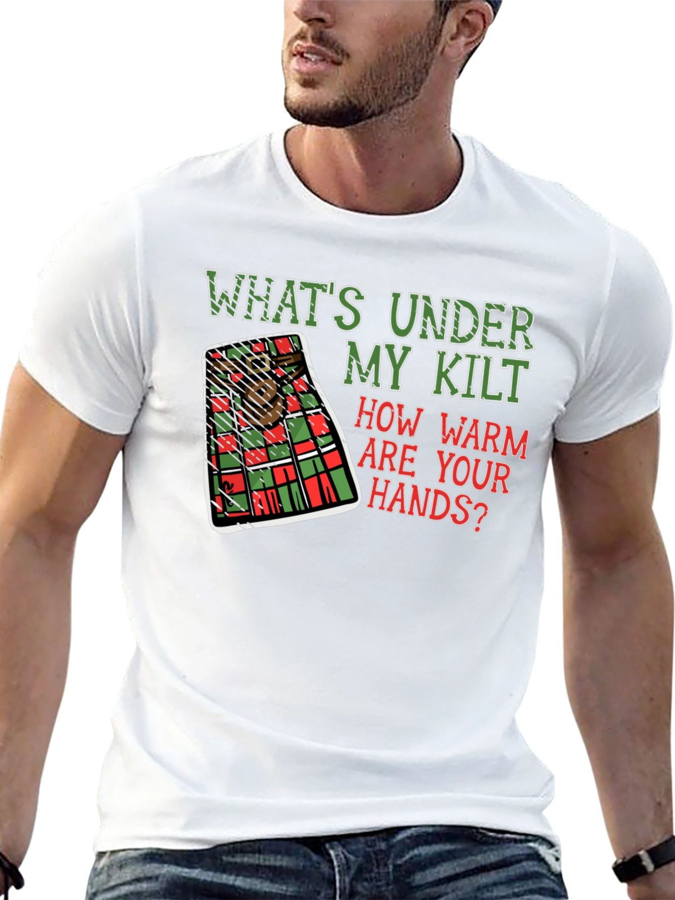 Whats Under My Kilt T-Shirt Scottish Humor