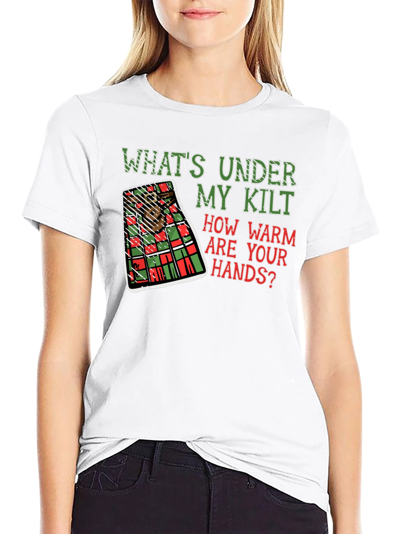 Whats Under My Kilt T-Shirt Scottish Humor