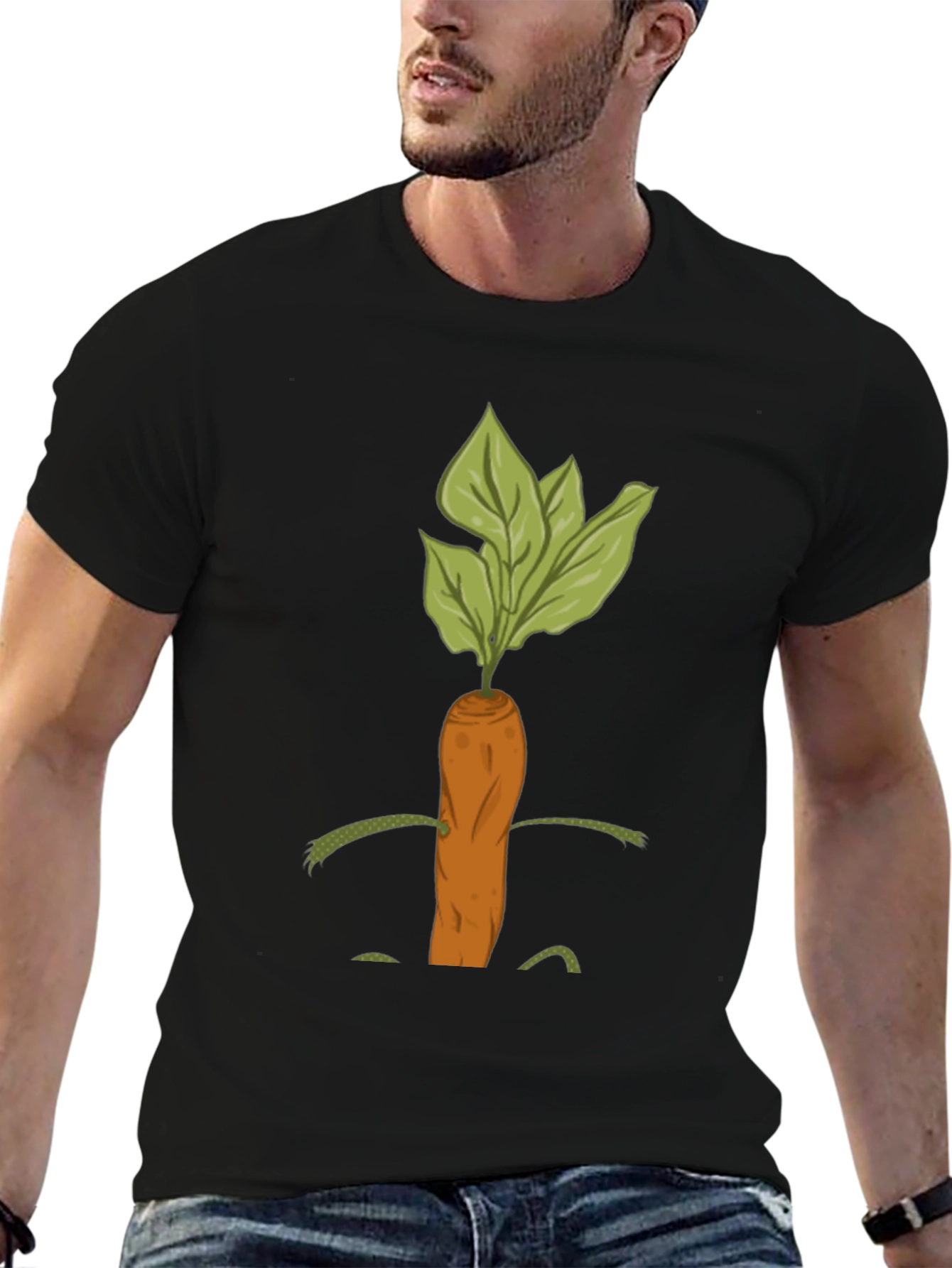 Whimsical Carrot Graphic Tee