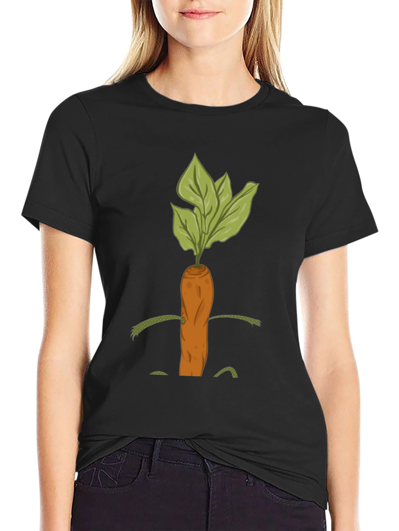 Whimsical Carrot Graphic Tee