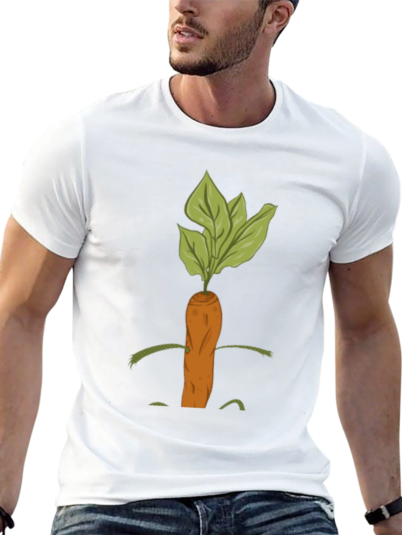 Whimsical Carrot Graphic Tee