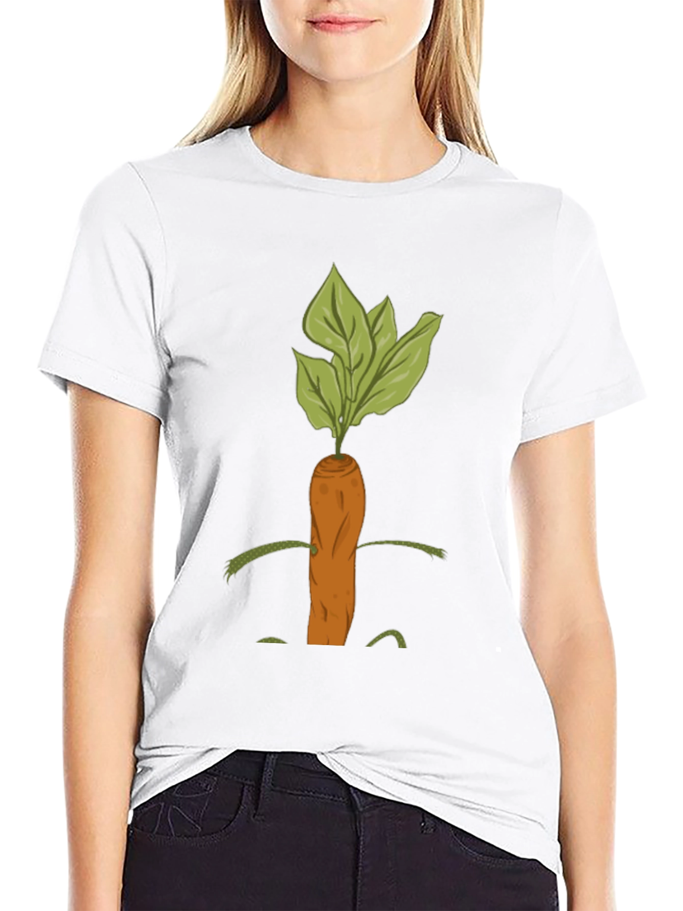Whimsical Carrot Graphic Tee
