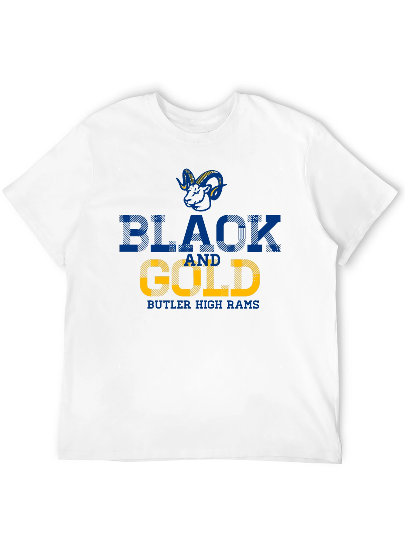 Butler High Rams Black and Gold T-Shirt