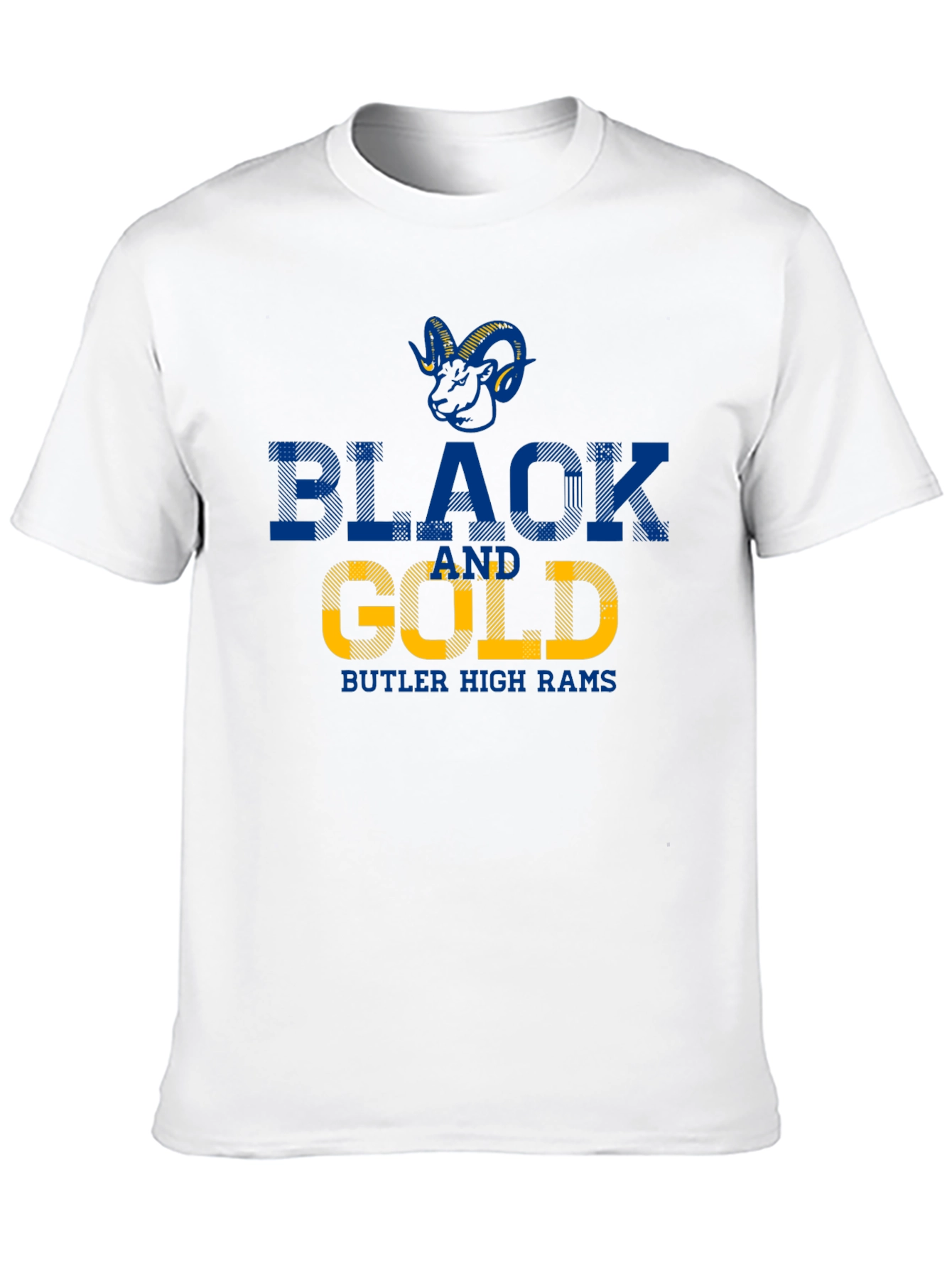 Butler High Rams Black and Gold T-Shirt