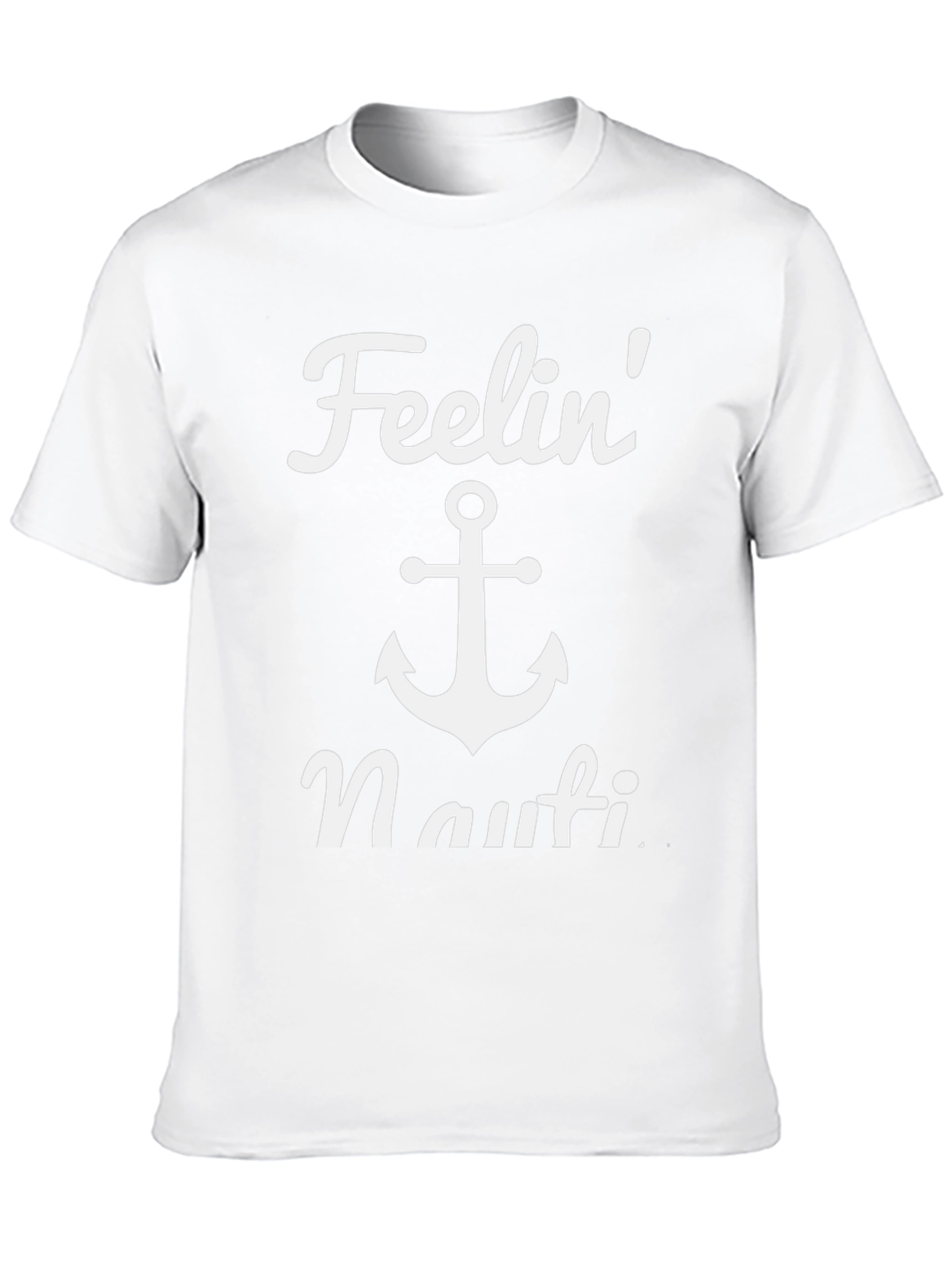 Feelin Nauti Anchor T-Shirt - Black Casual Tee