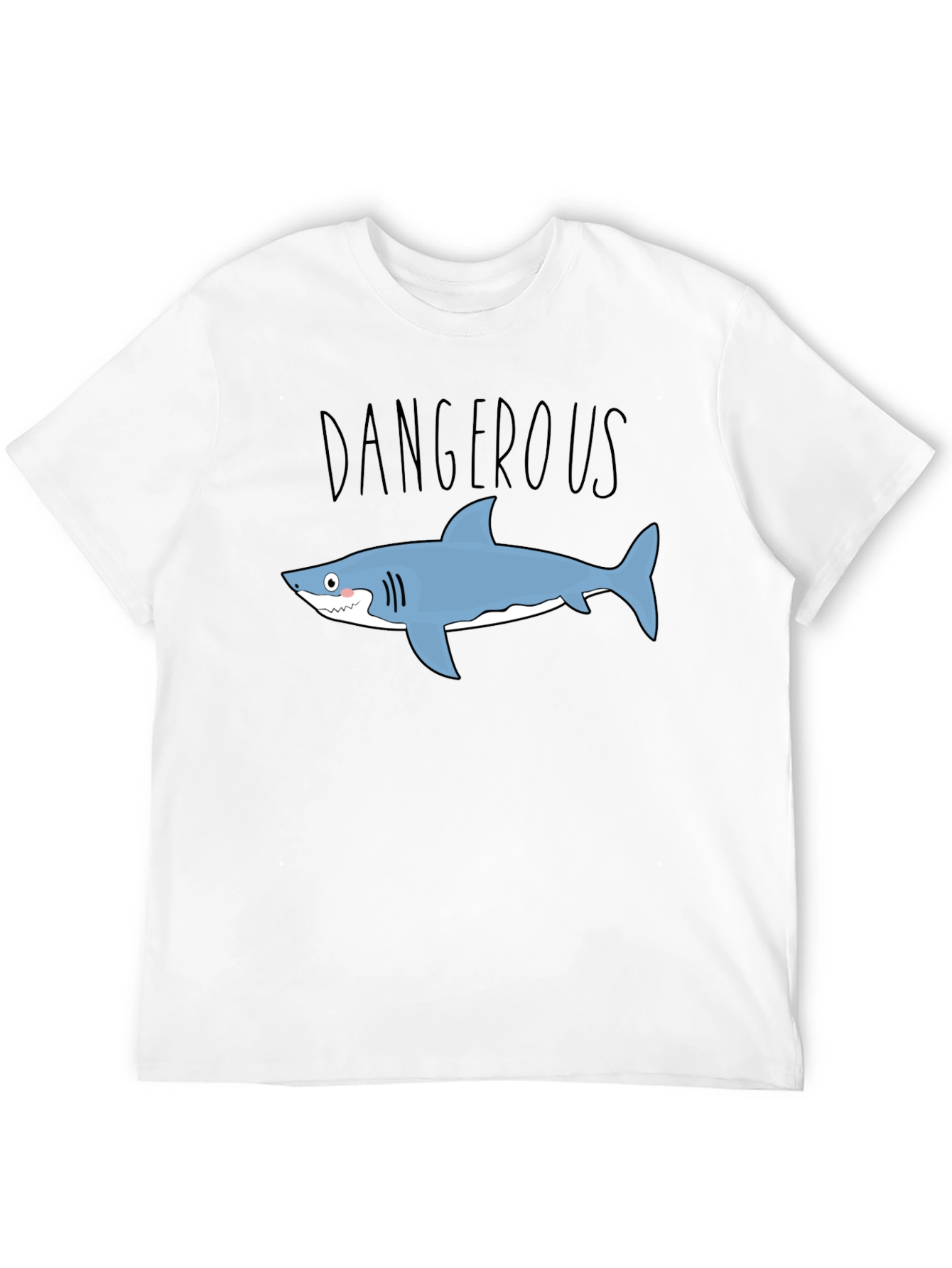 Dangerous Shark Graphic Tee - Mens Black T-Shirt