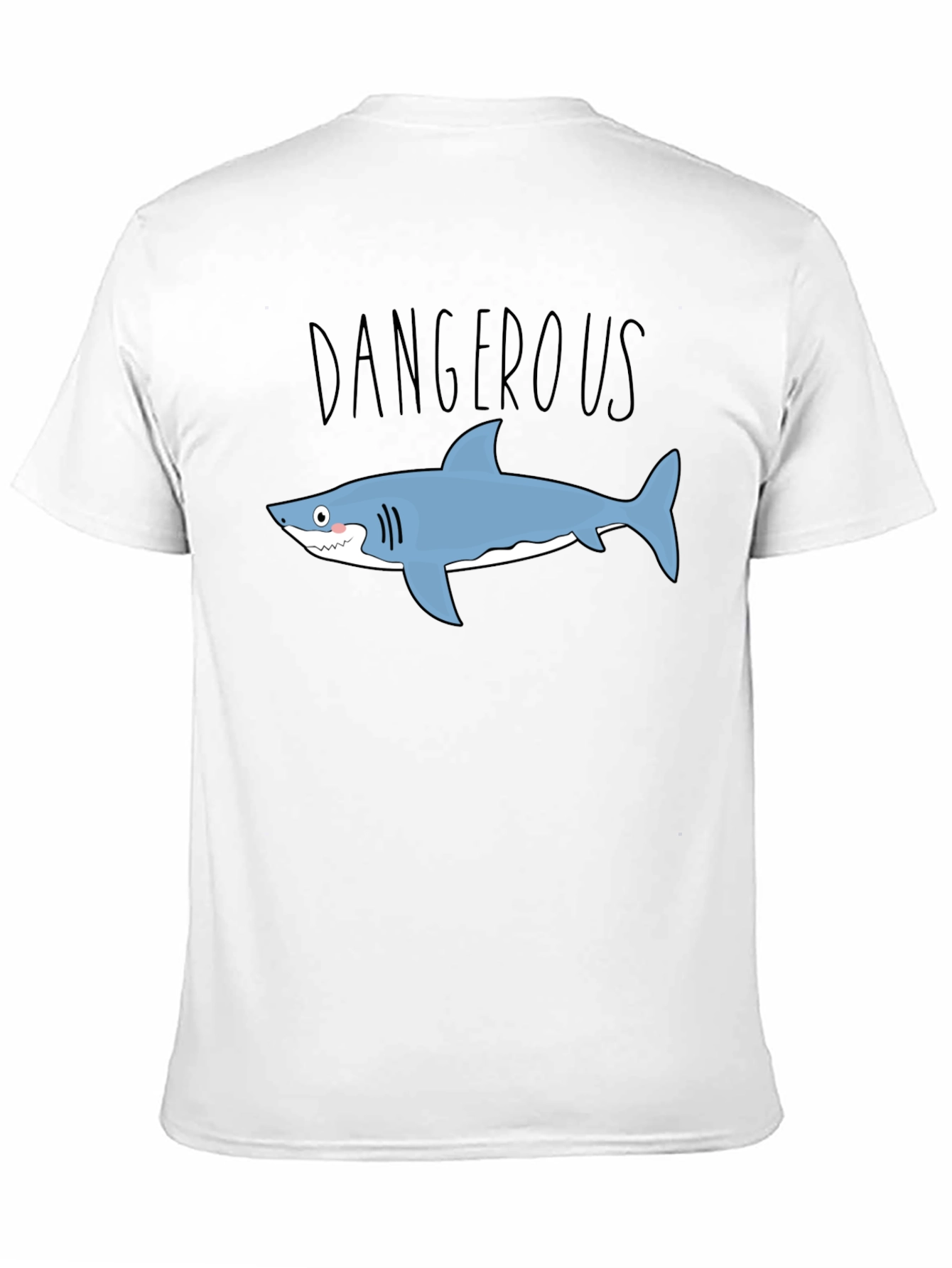 Dangerous Shark Graphic Tee - Mens Black T-Shirt