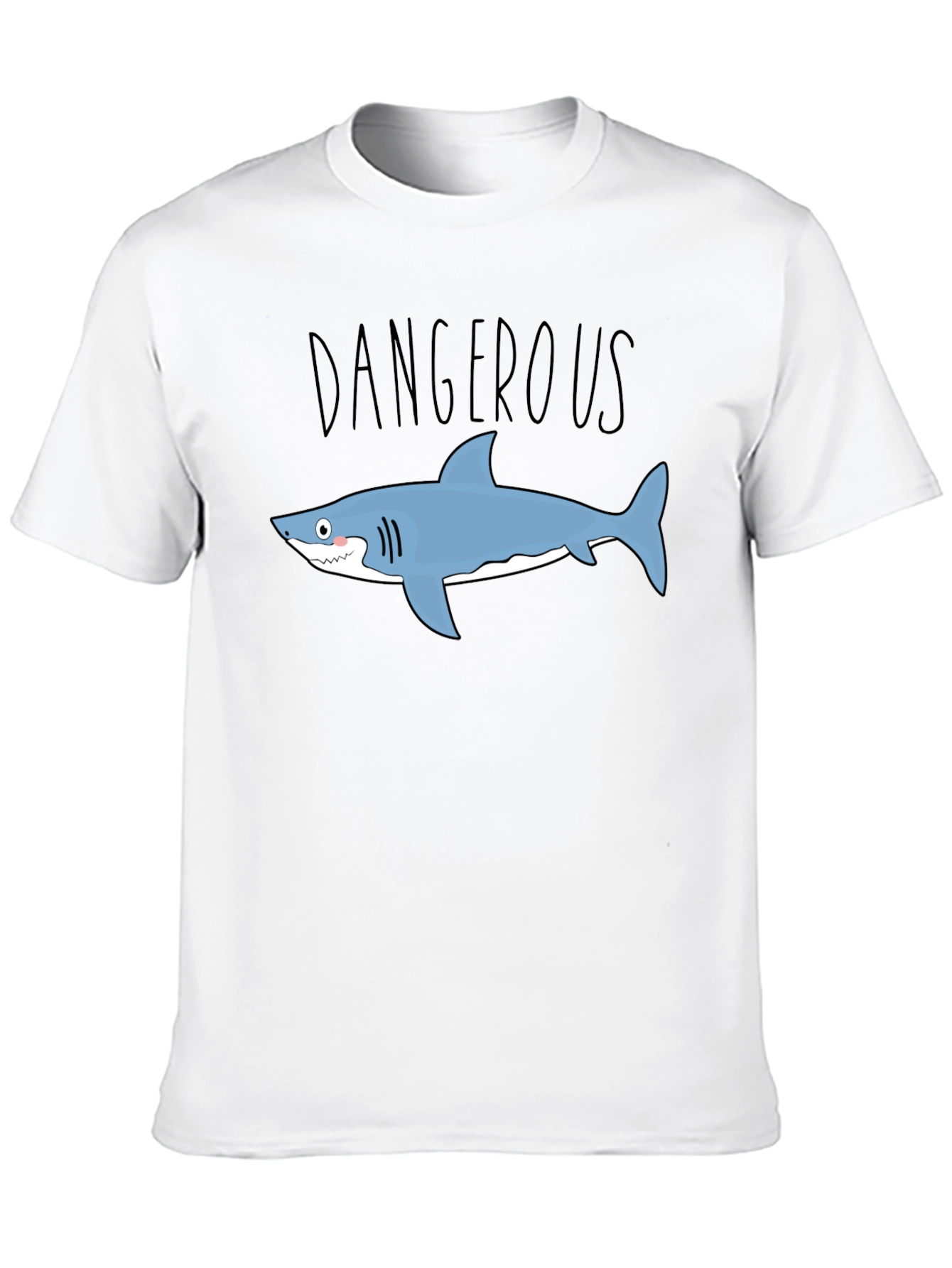 Dangerous Shark Graphic Tee - Mens Black T-Shirt