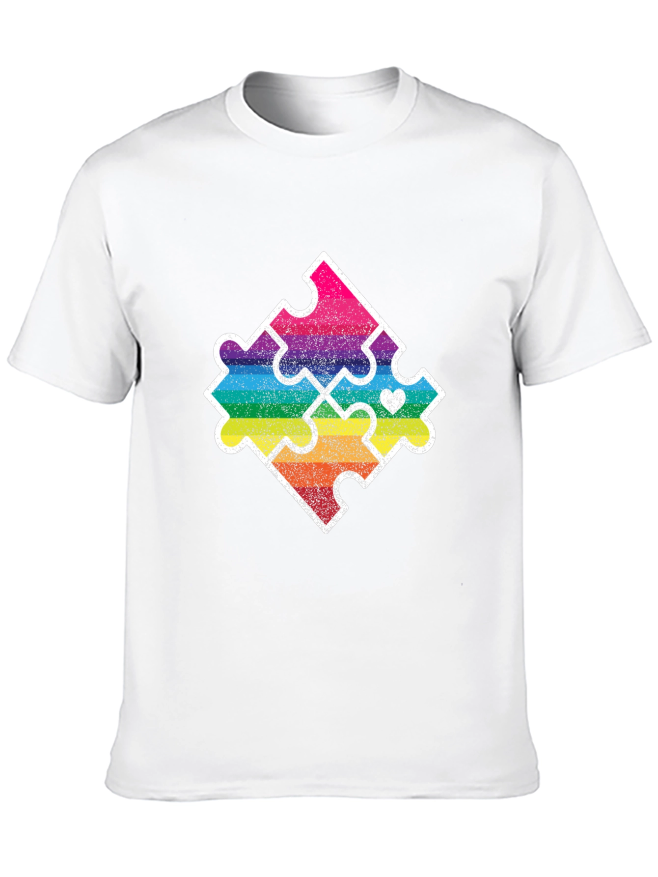 Autism Awareness Puzzle Piece Graphic T-Shirt