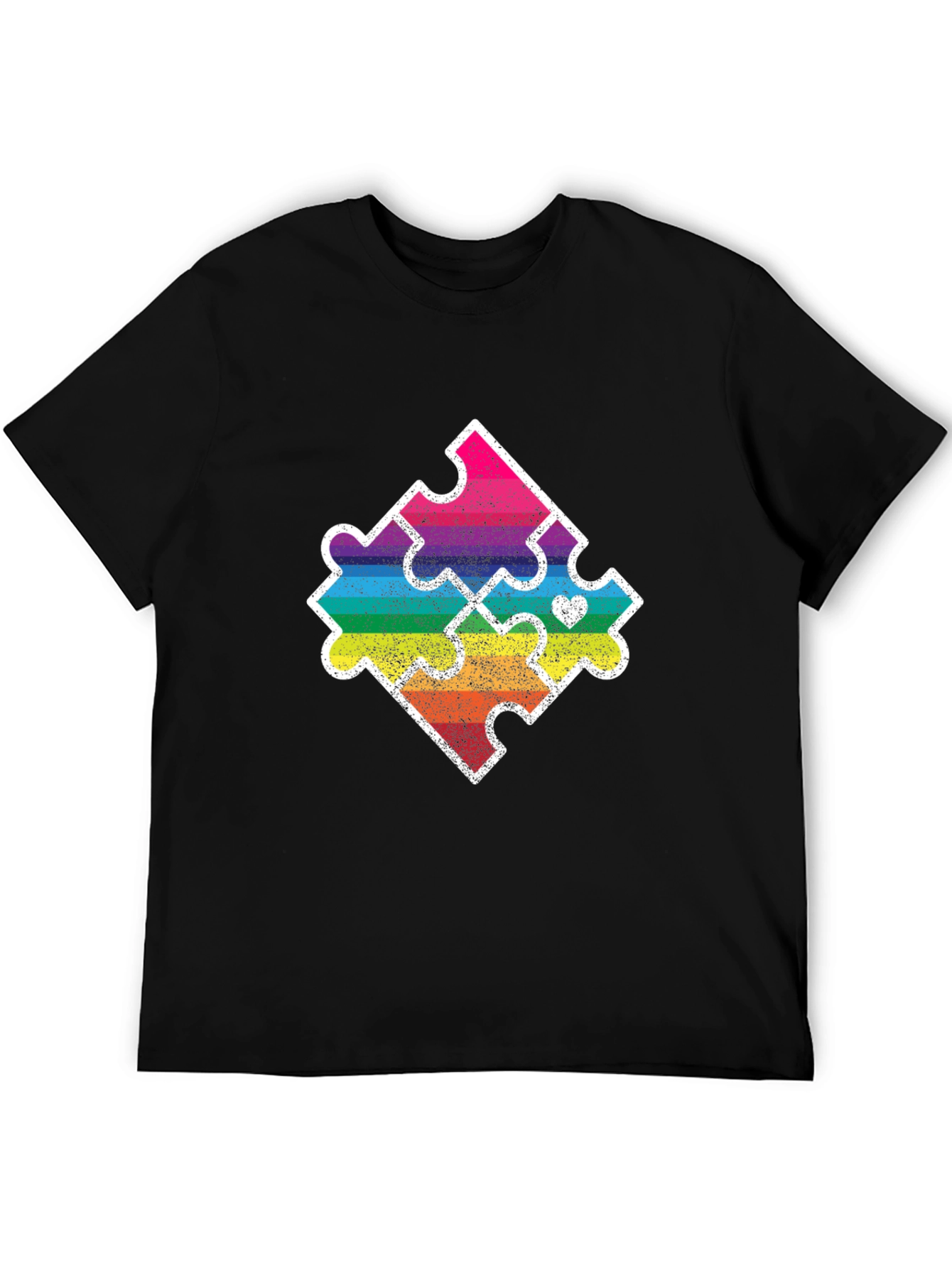 Autism Awareness Puzzle Piece Graphic T-Shirt