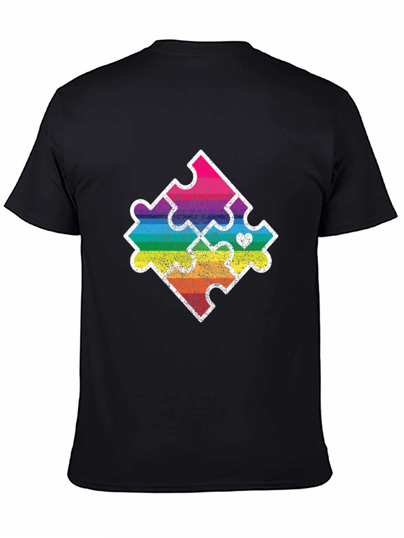 Autism Awareness Puzzle Piece Graphic T-Shirt