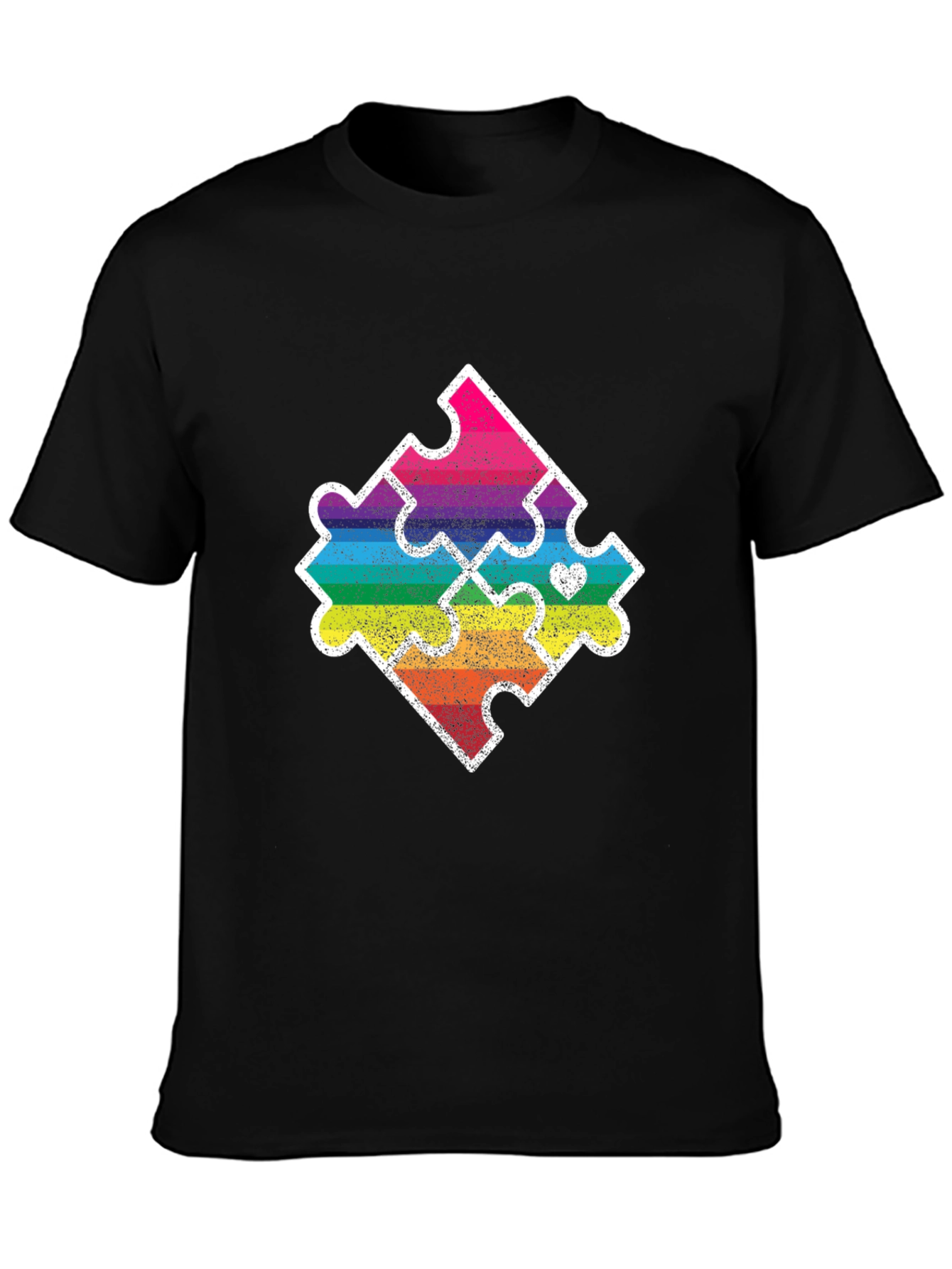 Autism Awareness Puzzle Piece Graphic T-Shirt