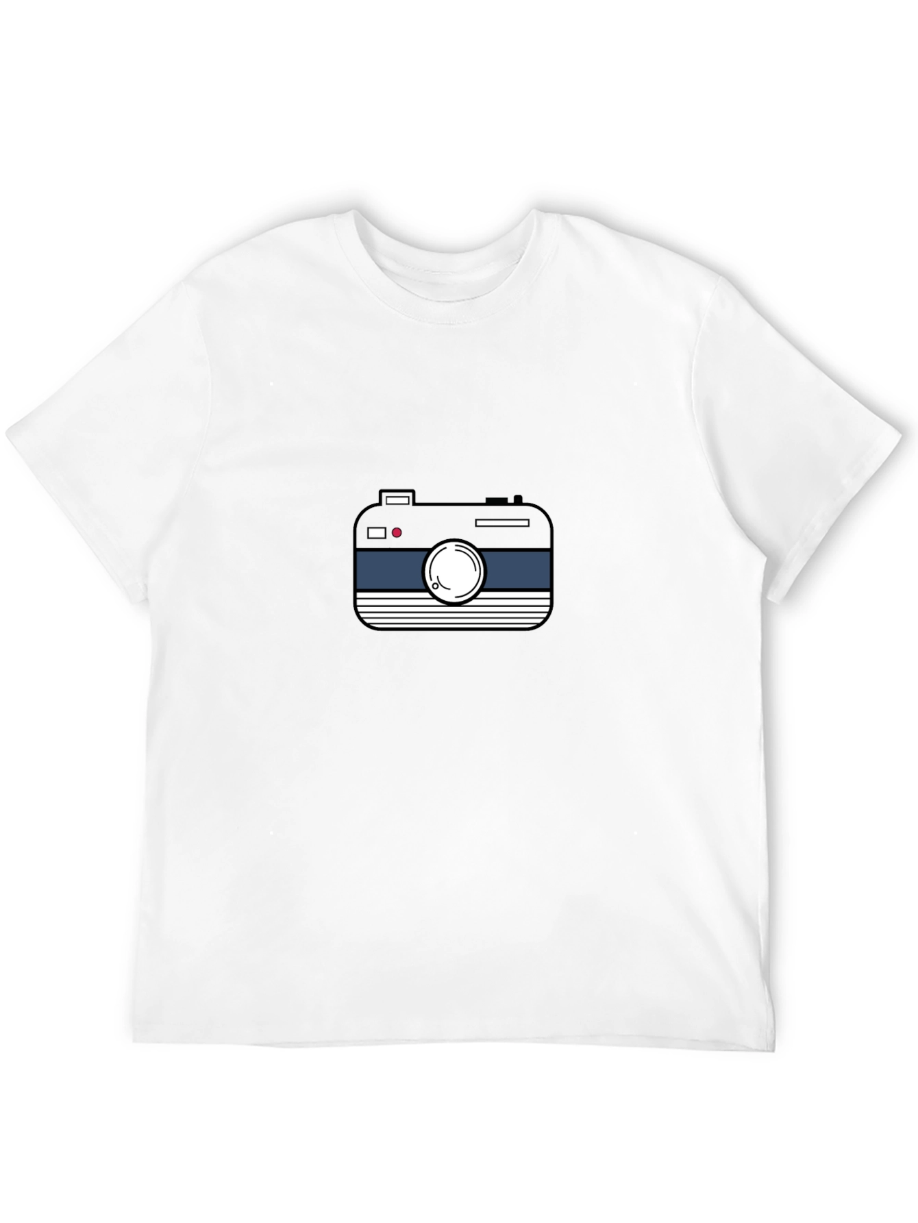 Retro Camera Graphic Black Tee