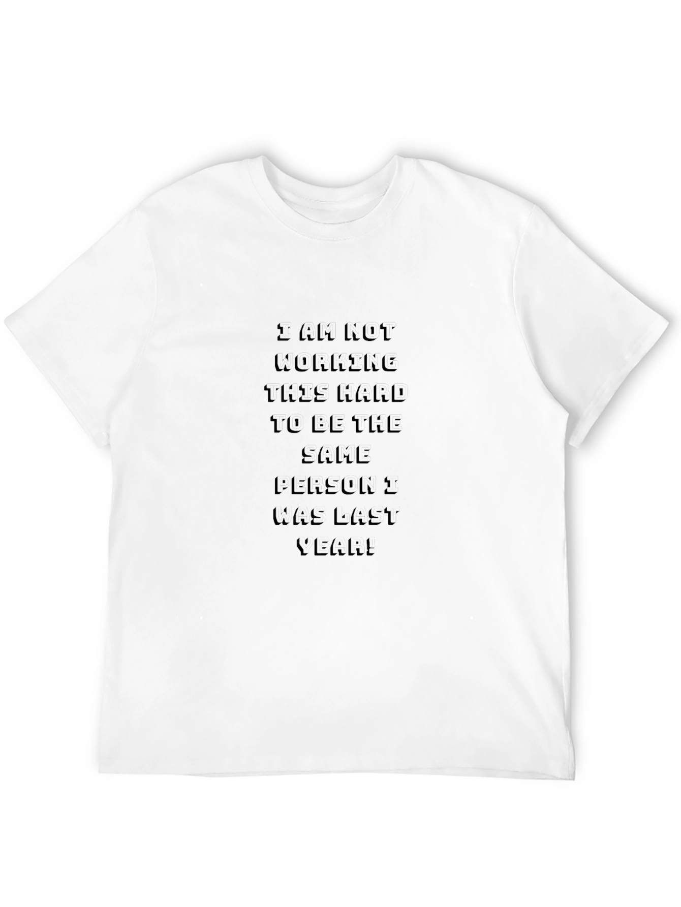 Motivational Black T-Shirt: Hard Work Pays Off!