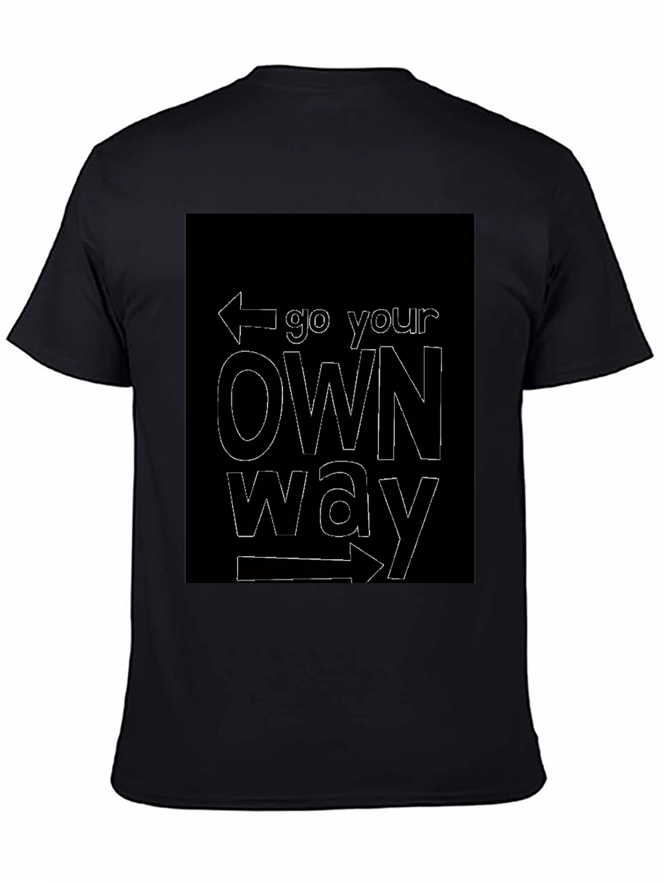 Go Your Own Way Black T-Shirt