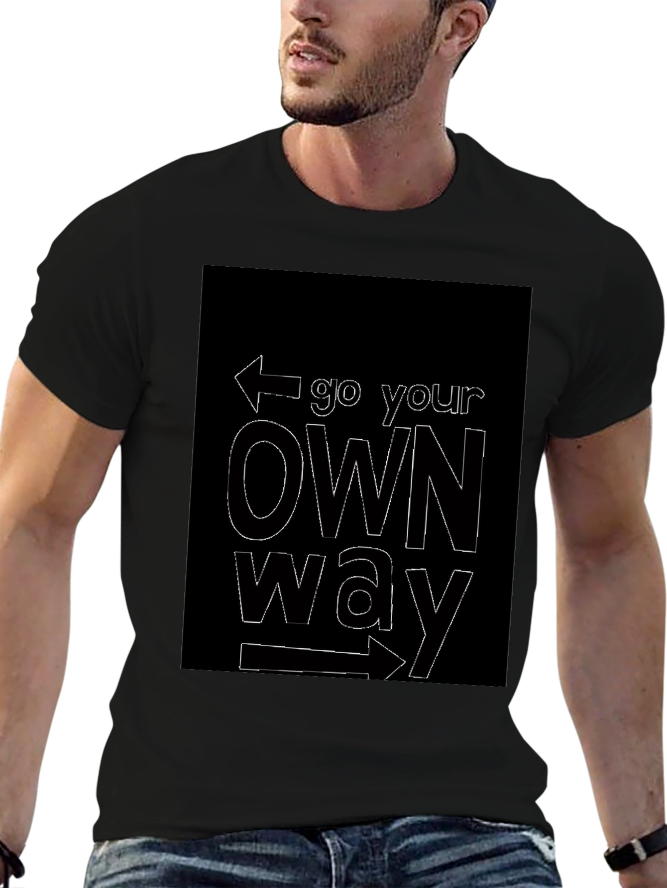 Go Your Own Way Black T-Shirt