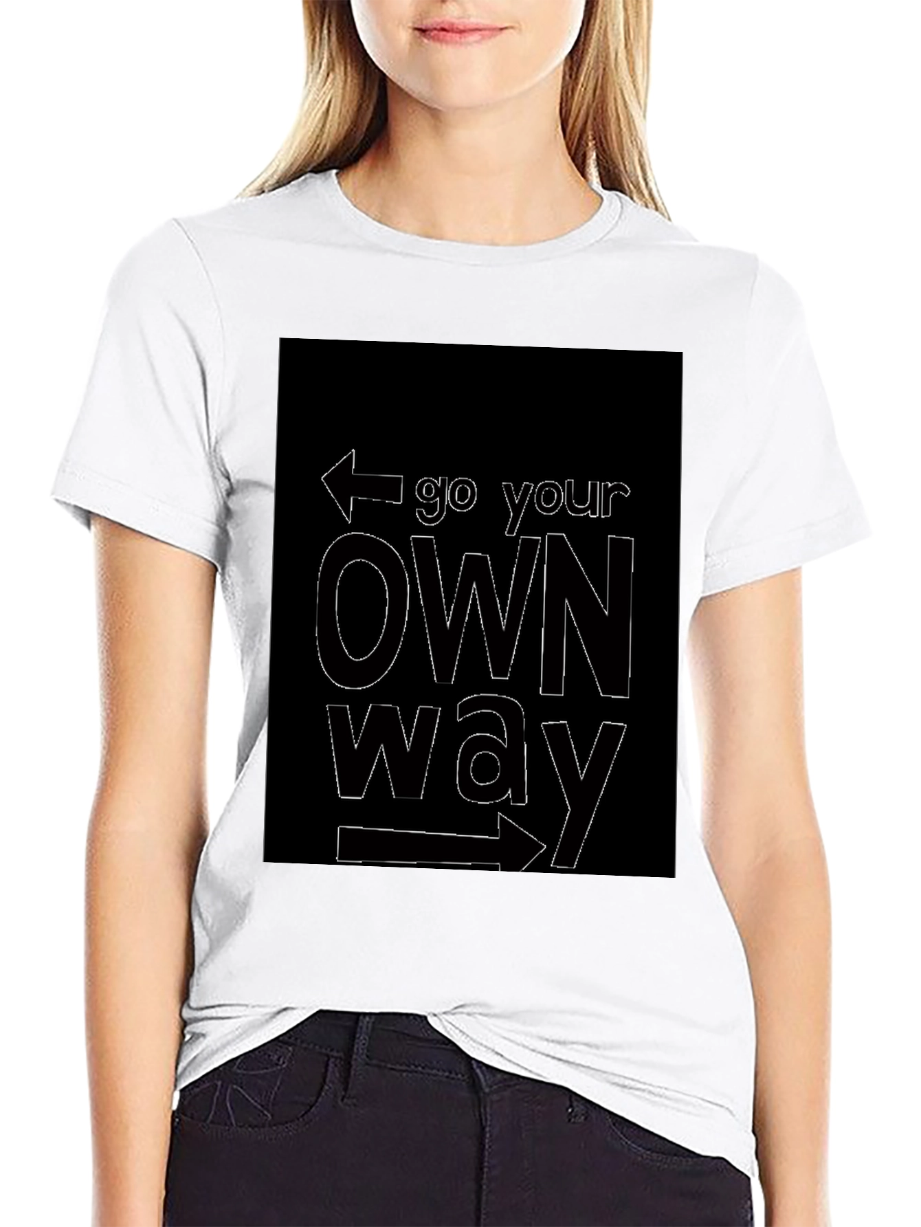 Go Your Own Way Black T-Shirt