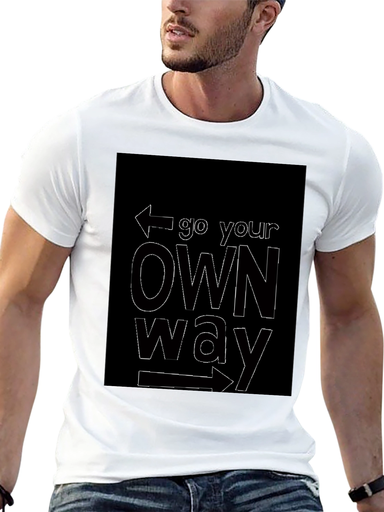 Go Your Own Way Black T-Shirt