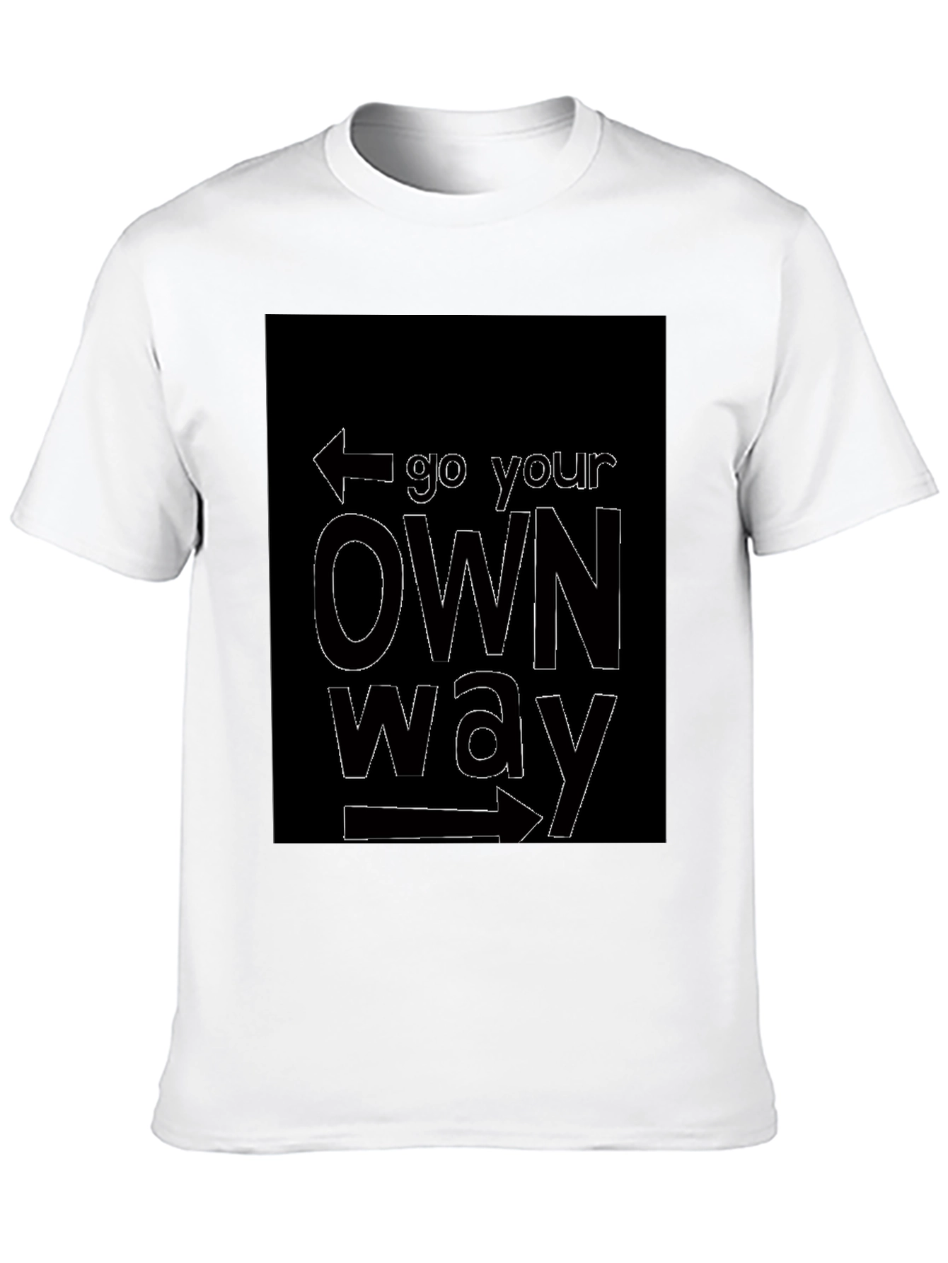 Go Your Own Way Black T-Shirt