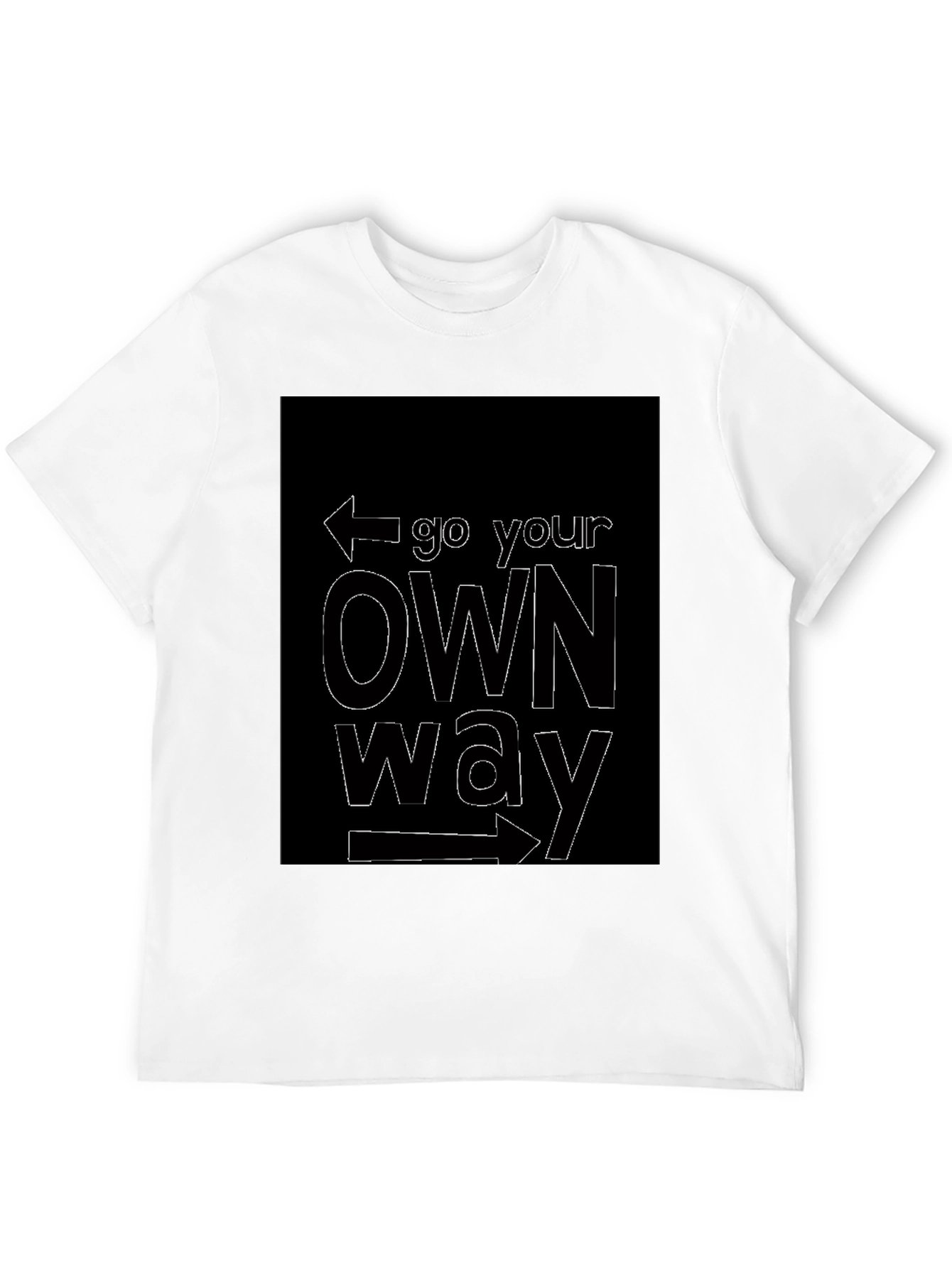 Go Your Own Way Black T-Shirt