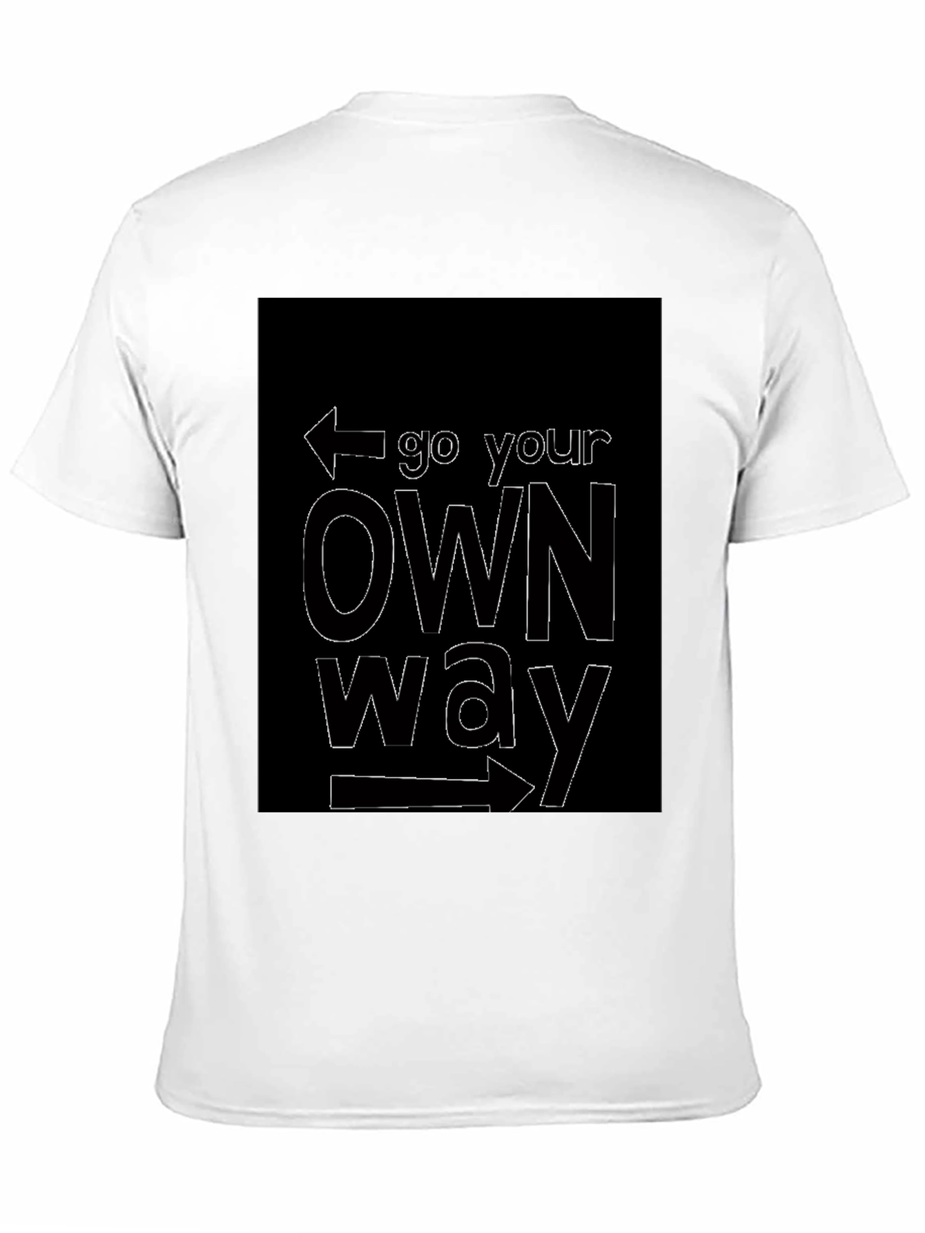 Go Your Own Way Black T-Shirt