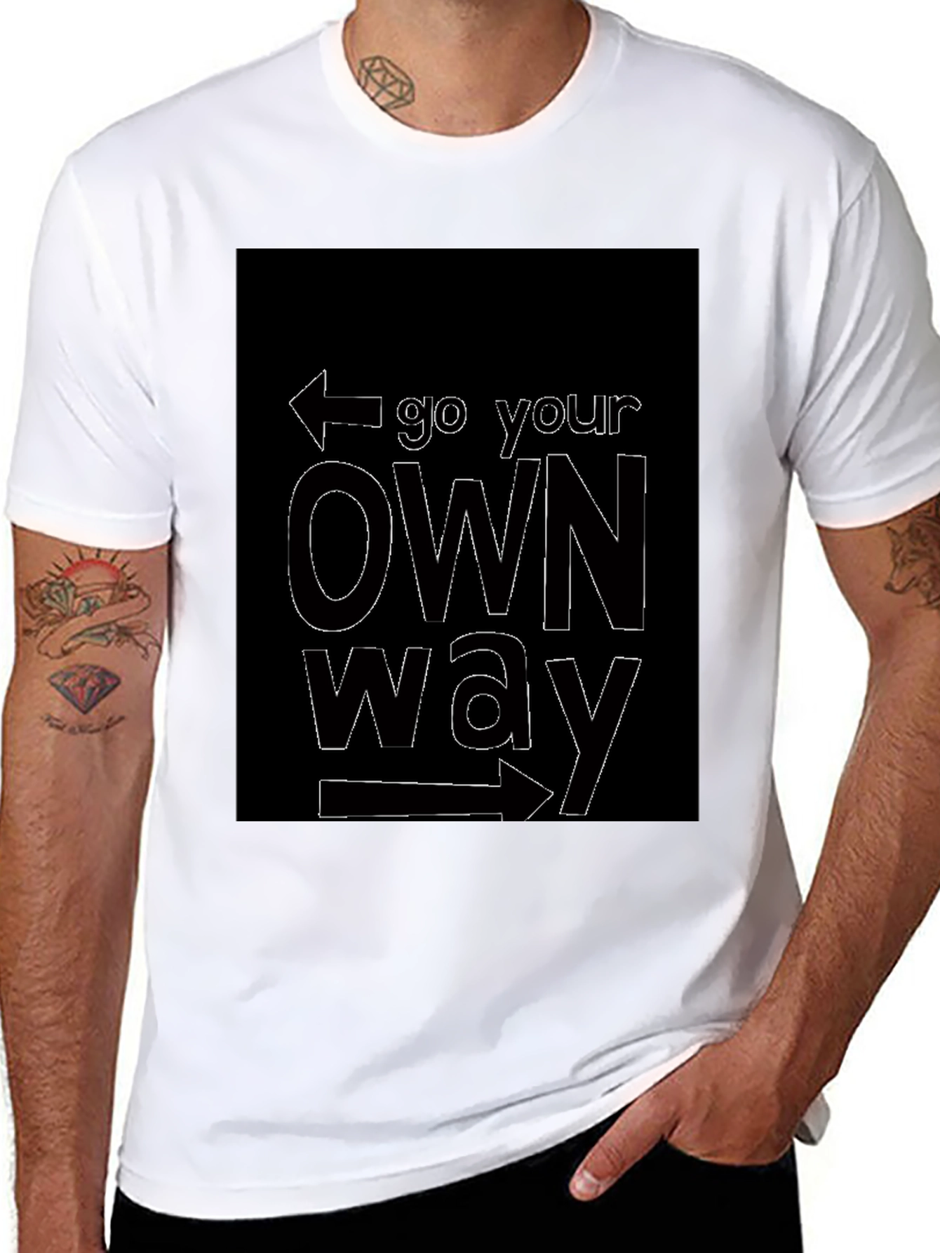 Go Your Own Way Black T-Shirt