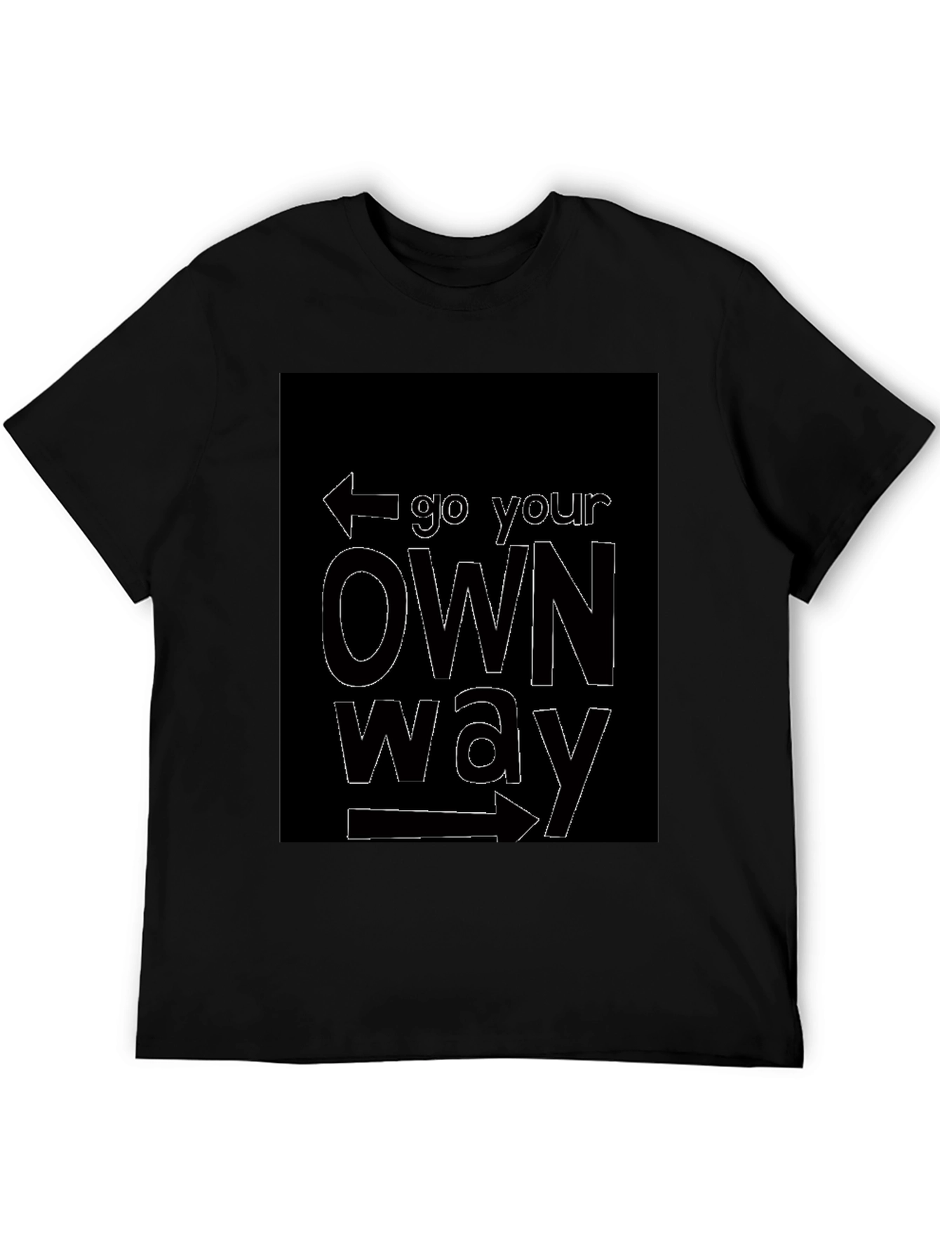 Go Your Own Way Black T-Shirt