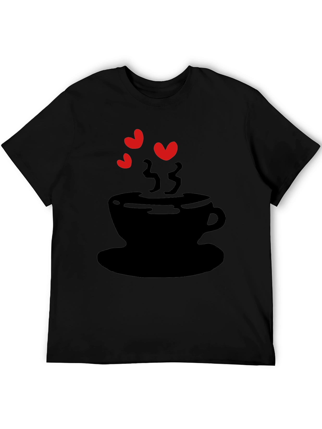 Love Coffee T-Shirt - Black Graphic Tee