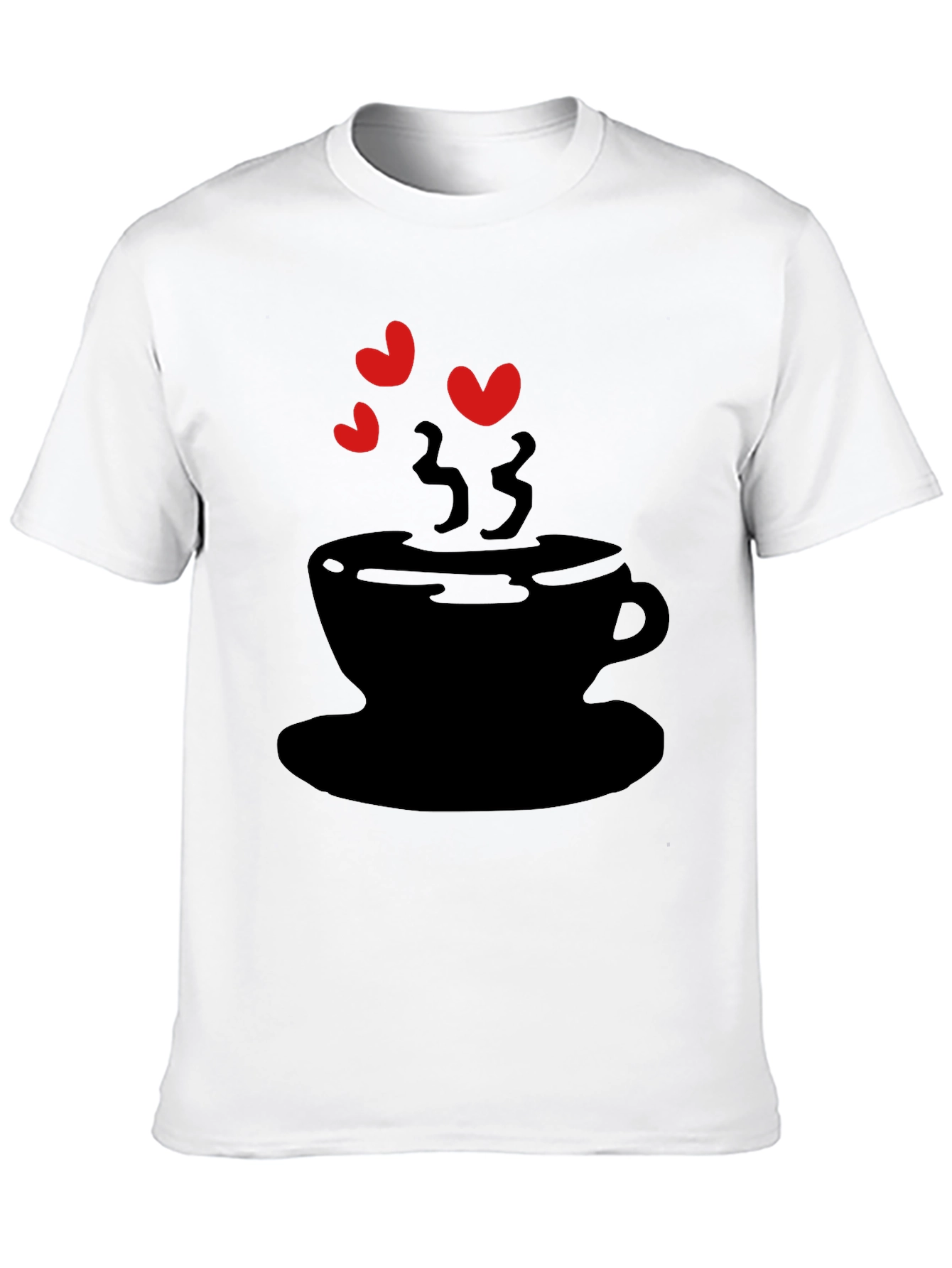 Love Coffee T-Shirt - Black Graphic Tee