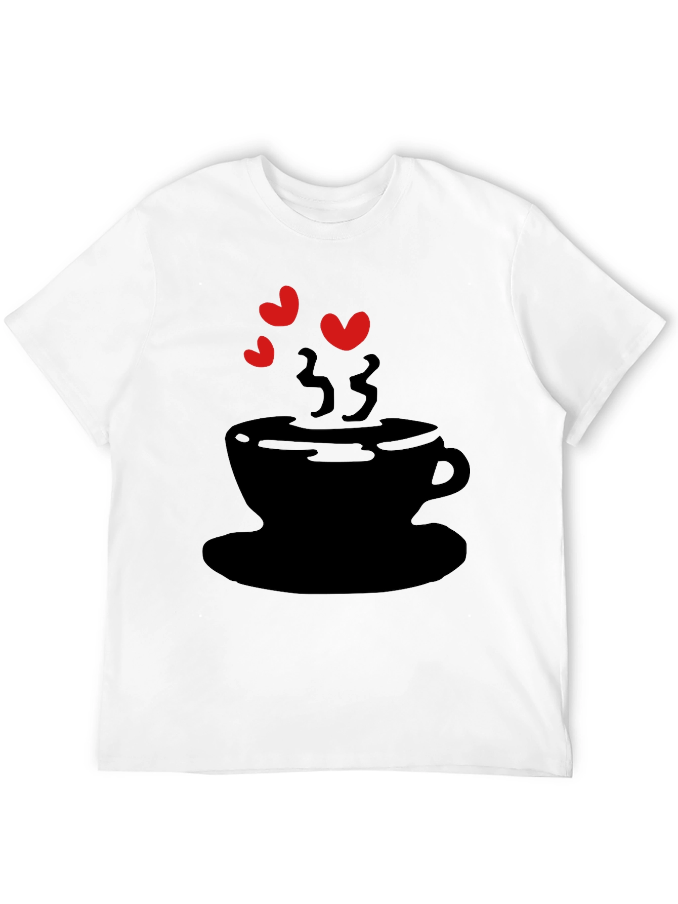 Love Coffee T-Shirt - Black Graphic Tee