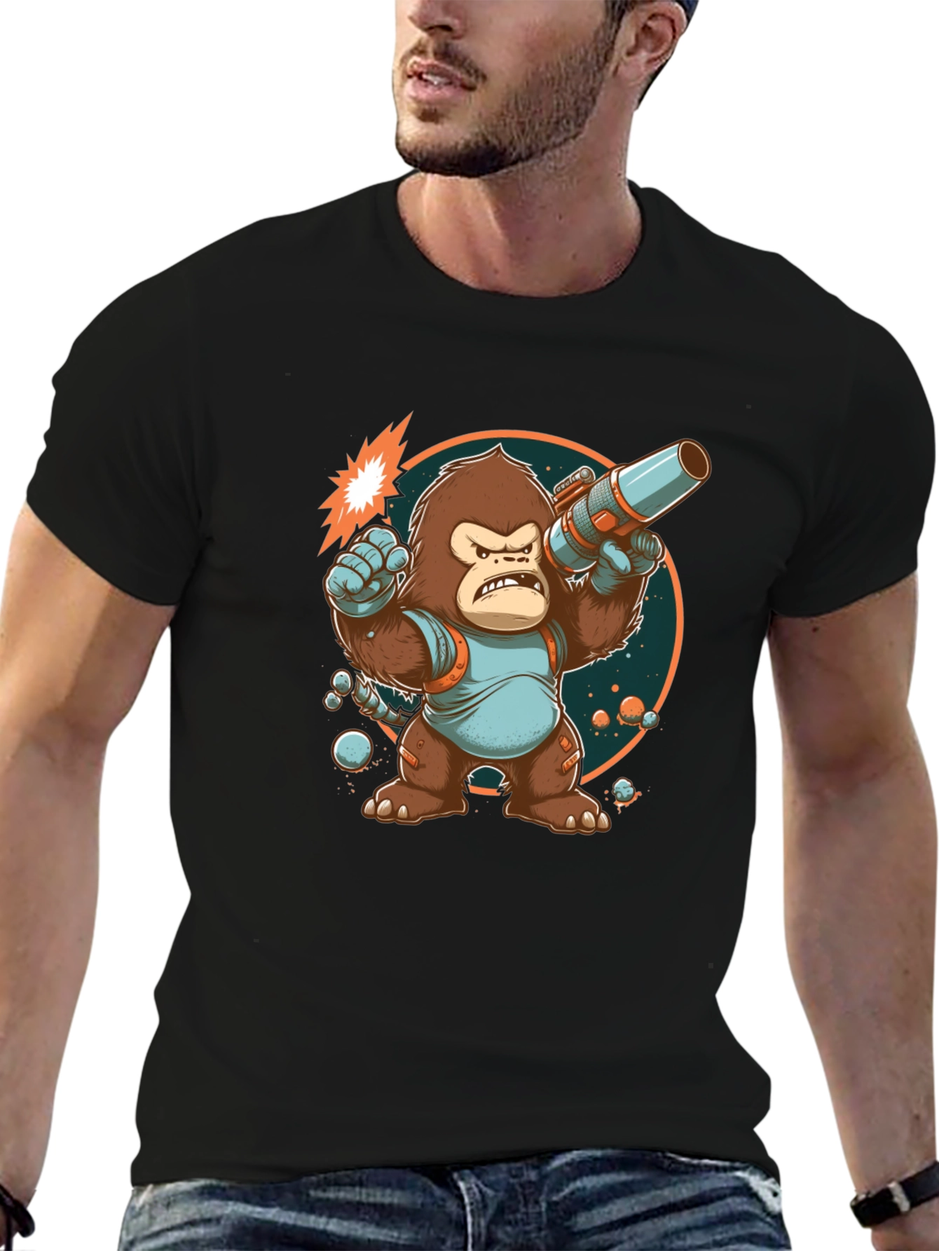 Space Gorilla Graphic T-Shirt