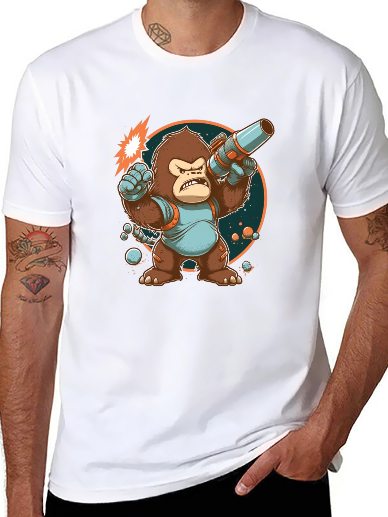 Space Gorilla Graphic T-Shirt
