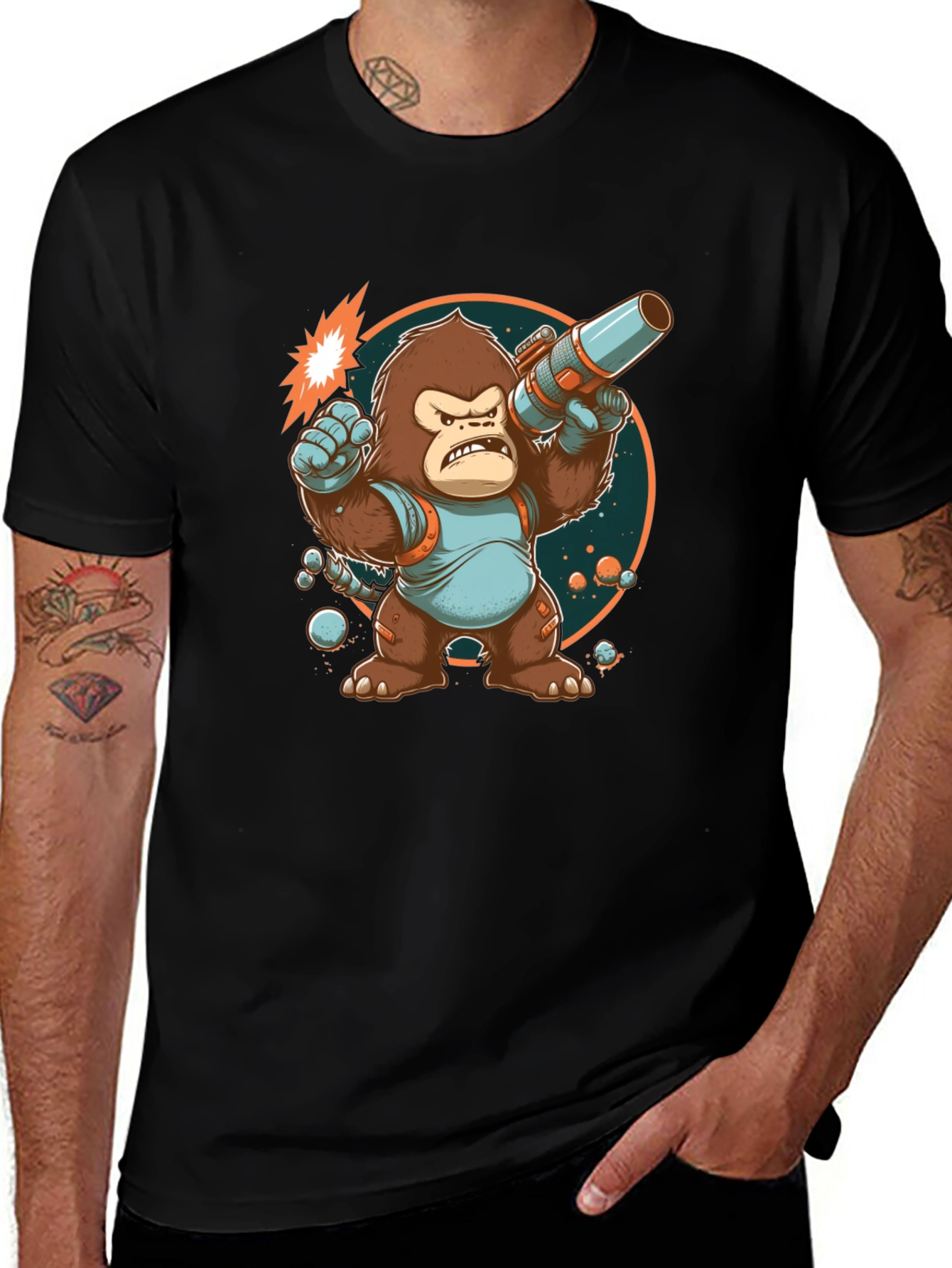 Space Gorilla Graphic T-Shirt