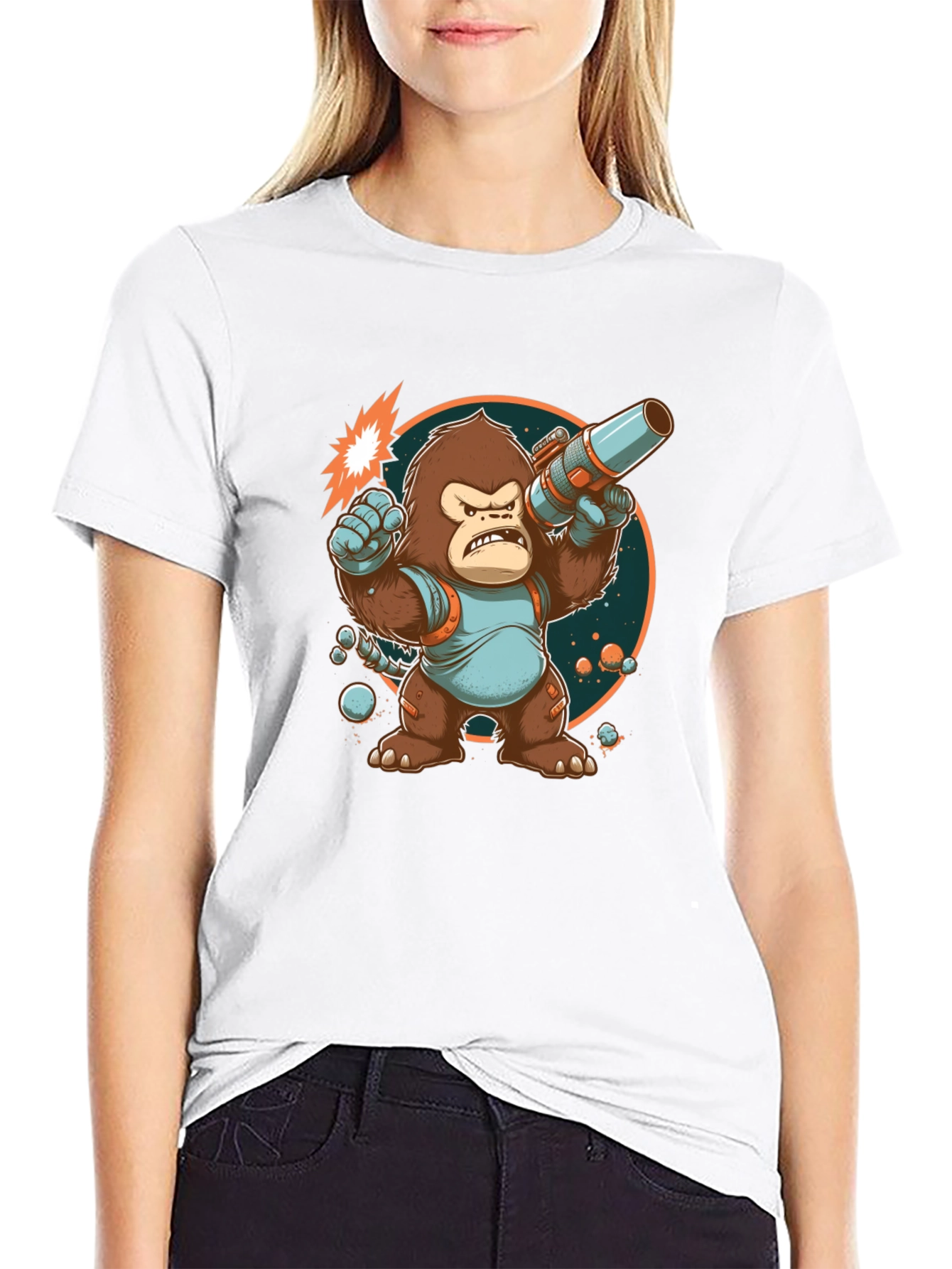 Space Gorilla Graphic T-Shirt
