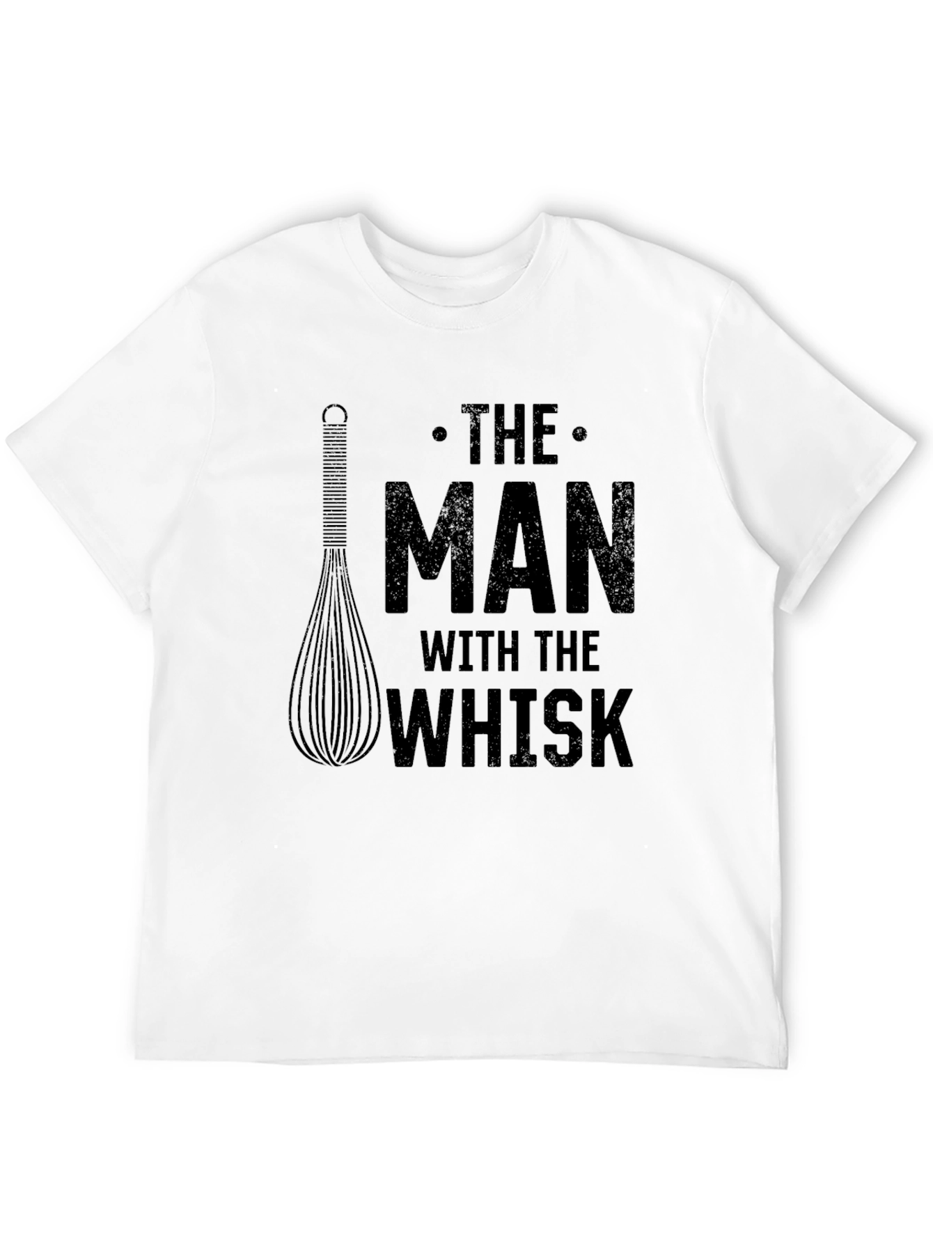 The Man With The Whisk Black T-Shirt