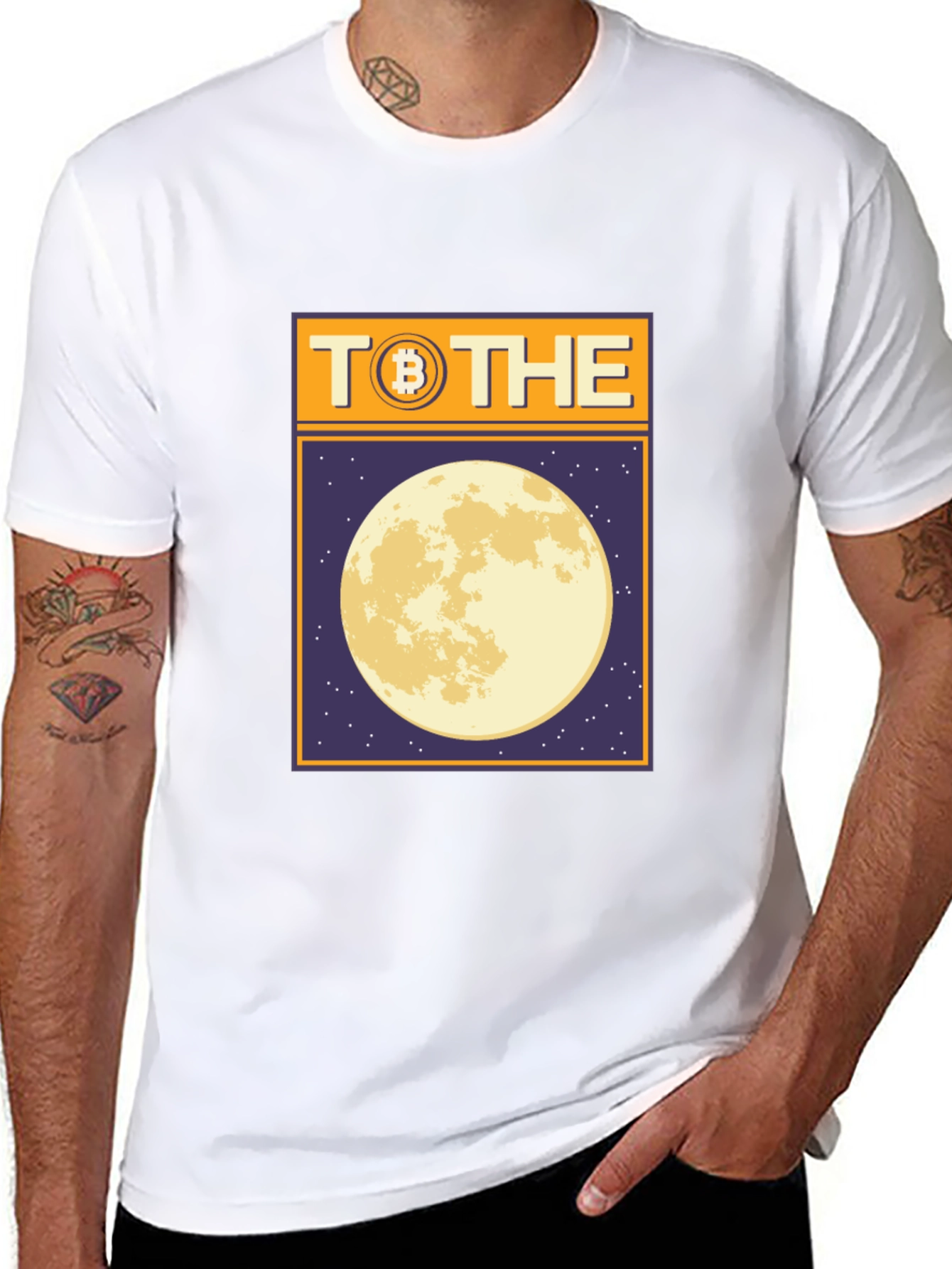 Bitcoin To The Moon Graphic Tee