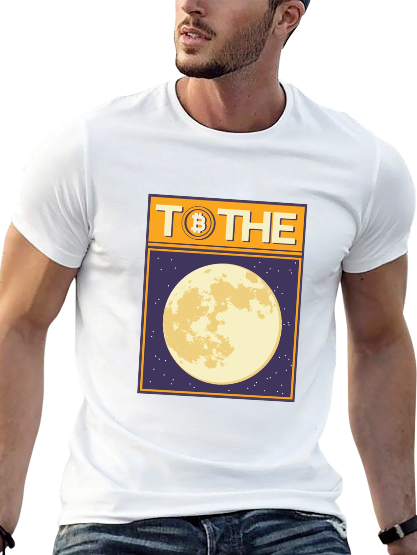 Bitcoin To The Moon Graphic Tee