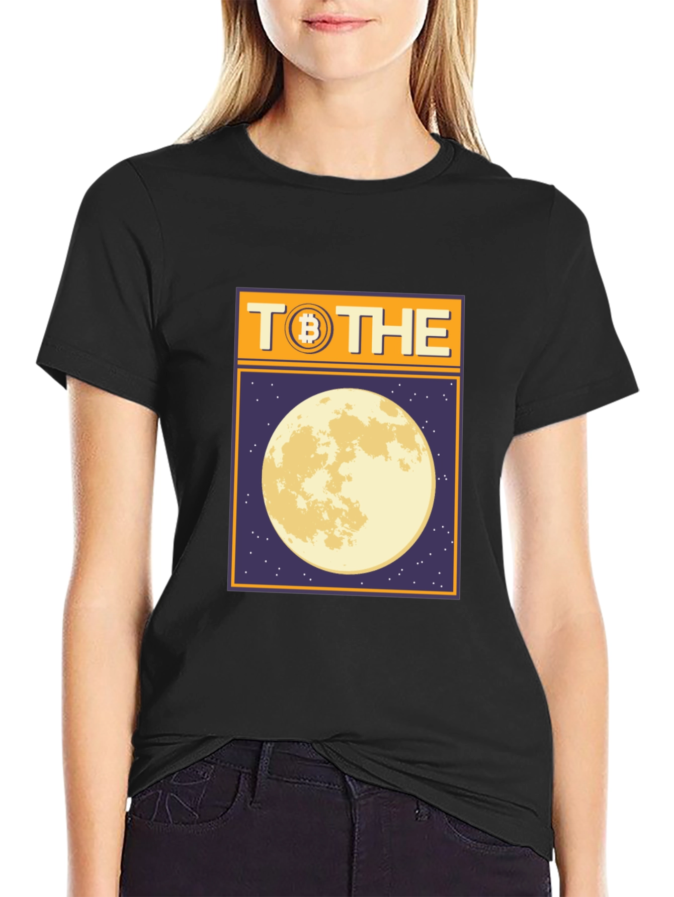 Bitcoin To The Moon Graphic Tee