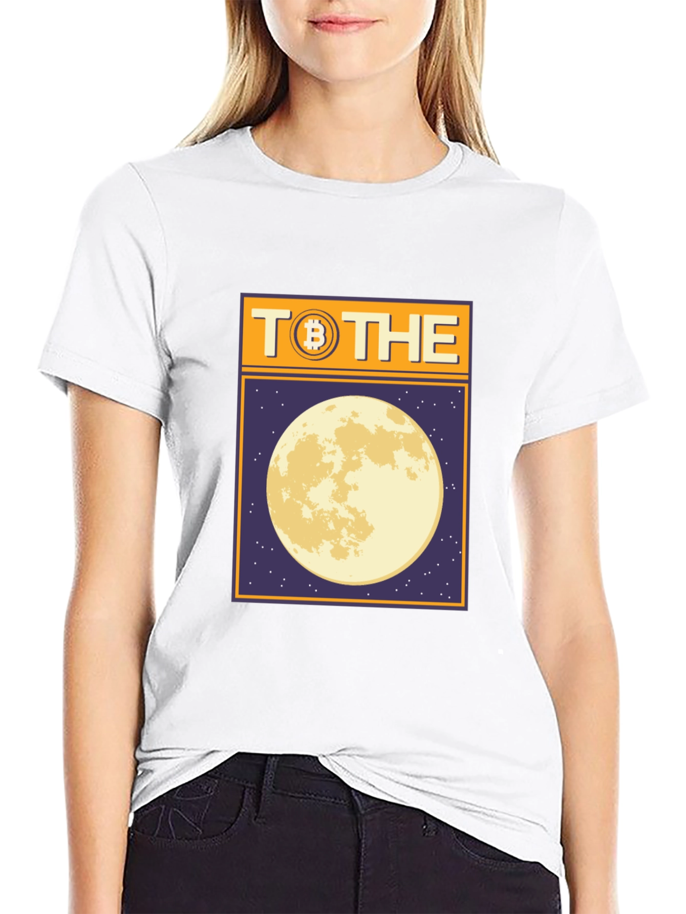 Bitcoin To The Moon Graphic Tee