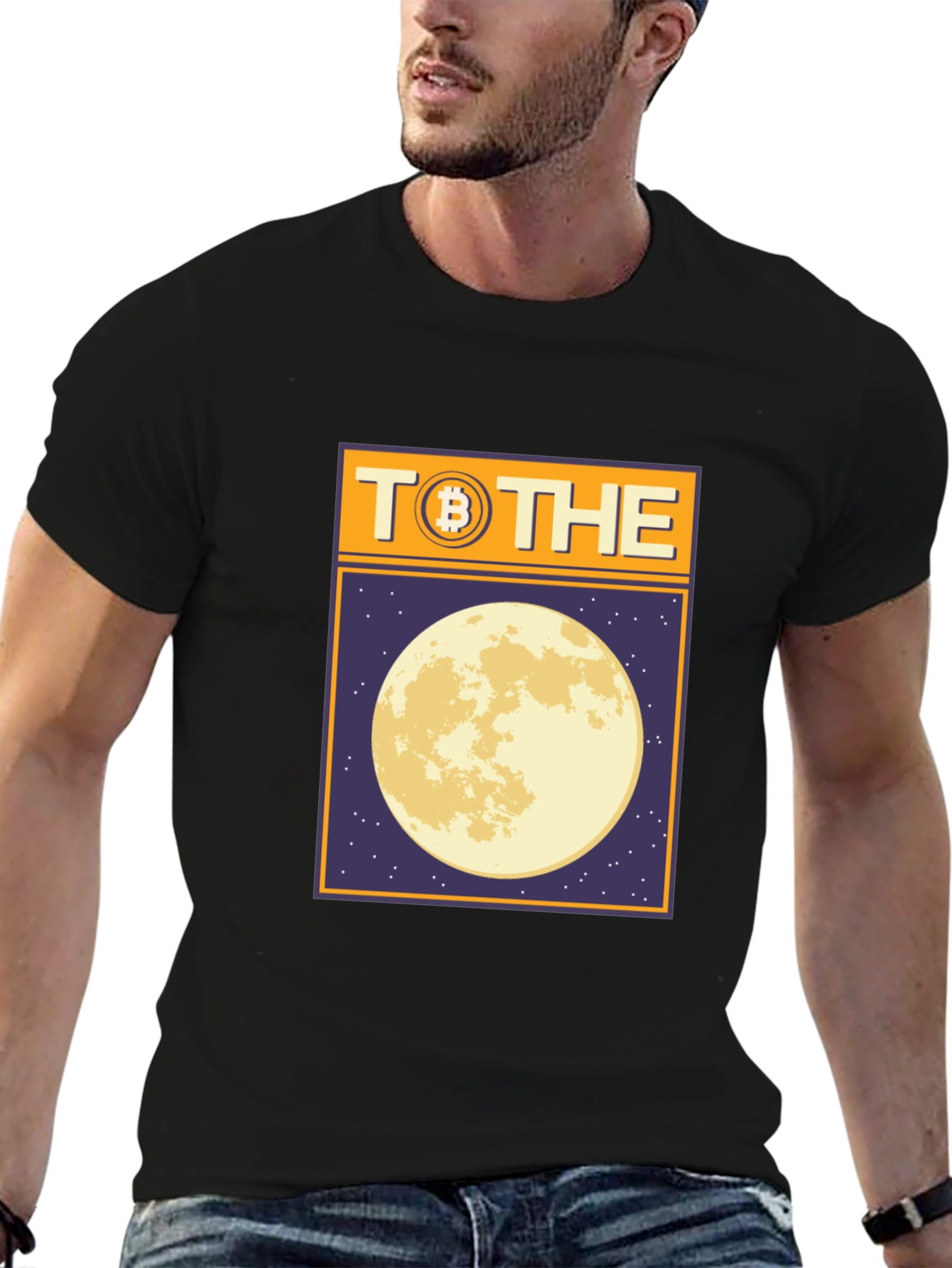 Bitcoin To The Moon Graphic Tee