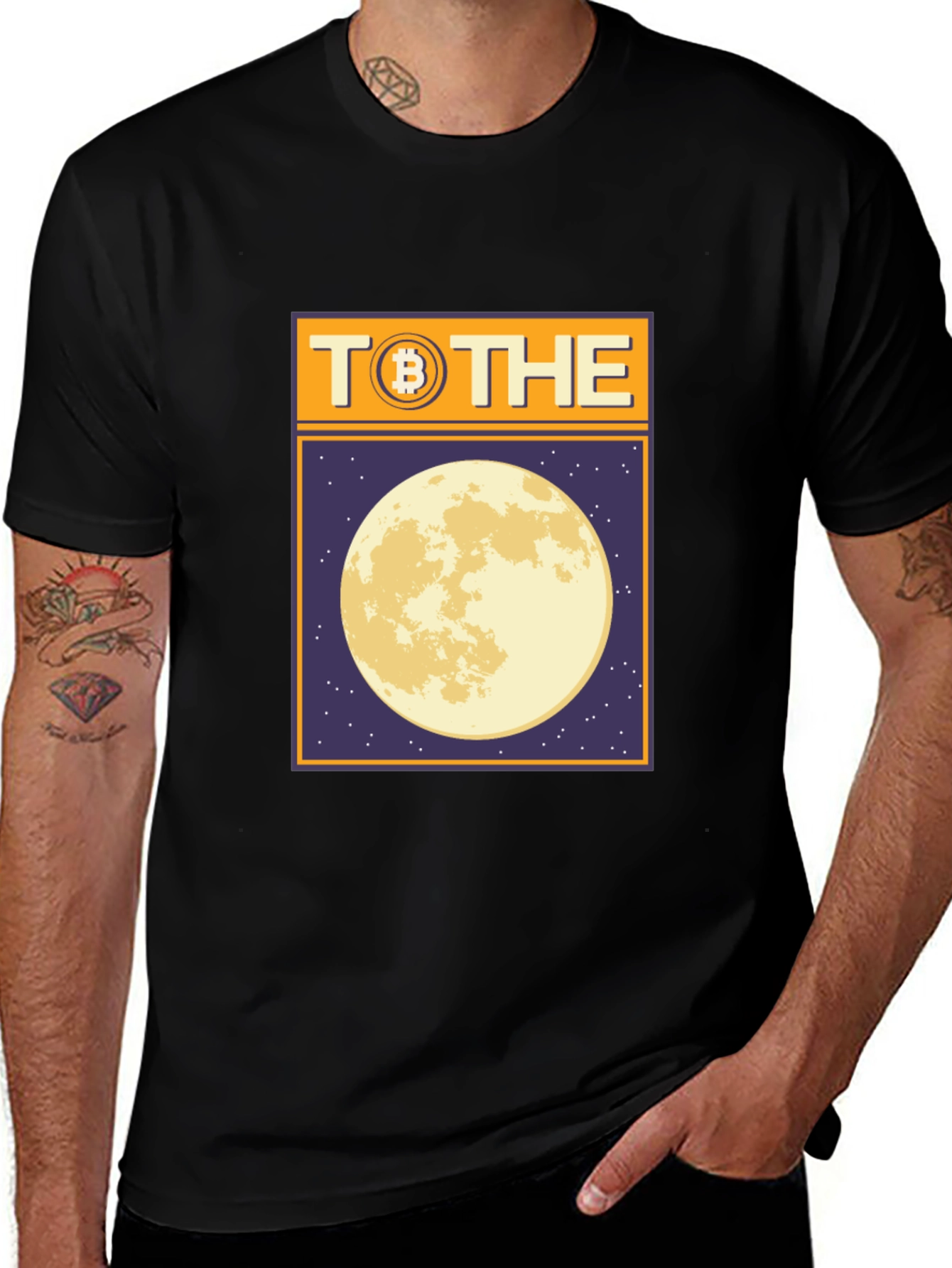 Bitcoin To The Moon Graphic Tee