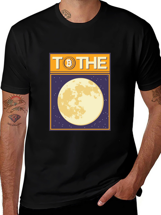 Bitcoin To The Moon Graphic Tee