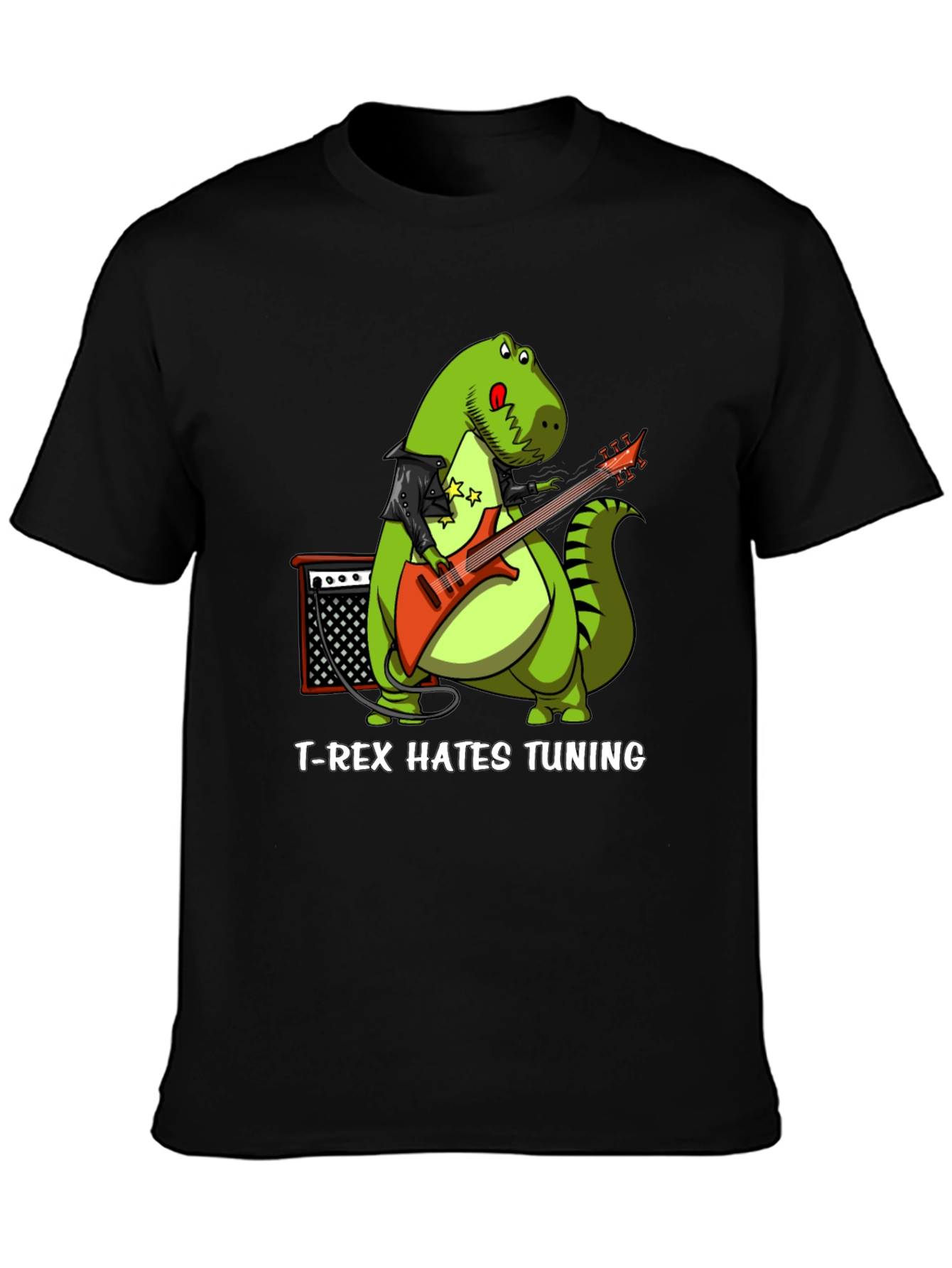 T-Rex Hates Tuning Funny Graphic Tee