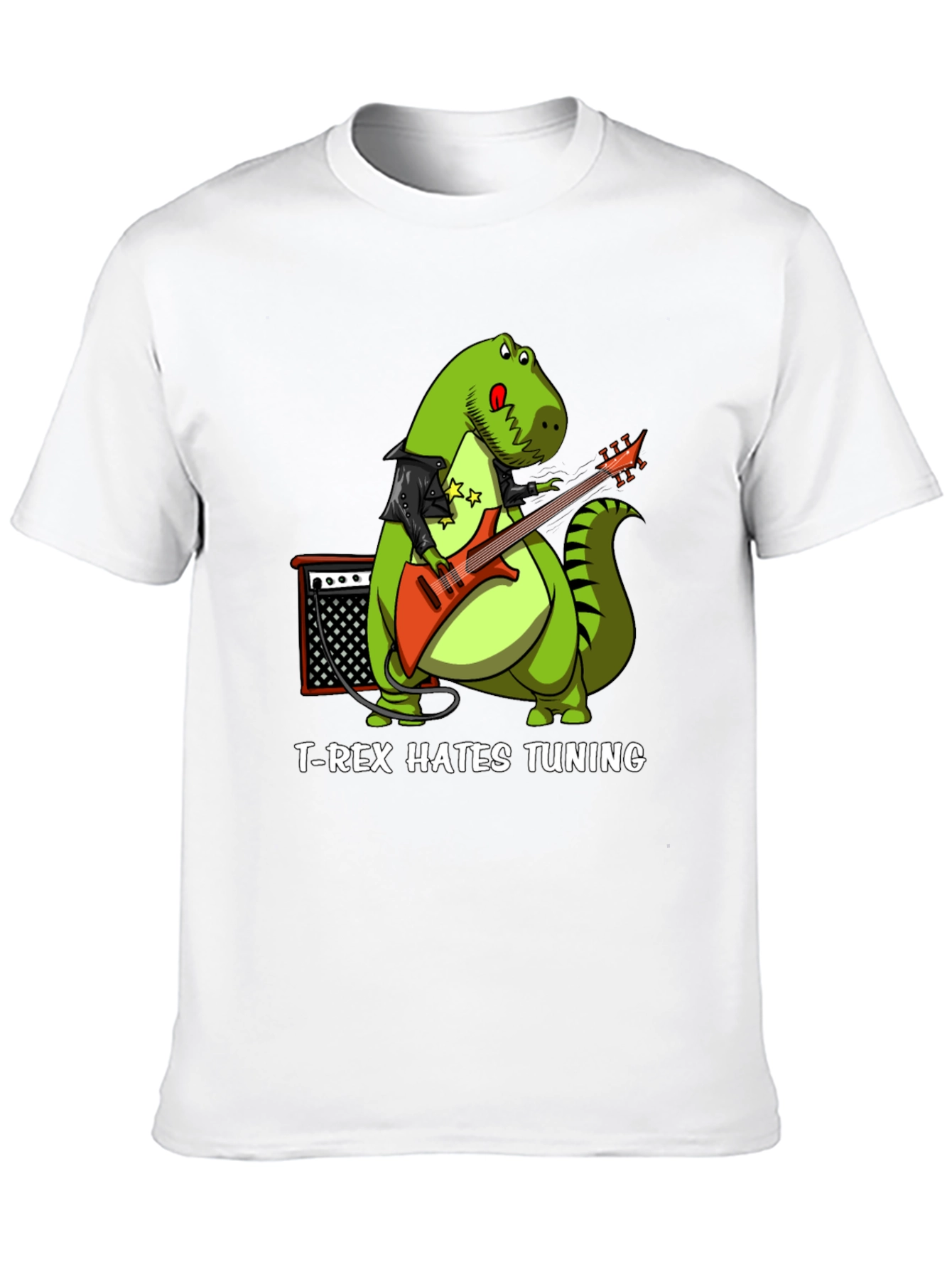 T-Rex Hates Tuning Funny Graphic Tee