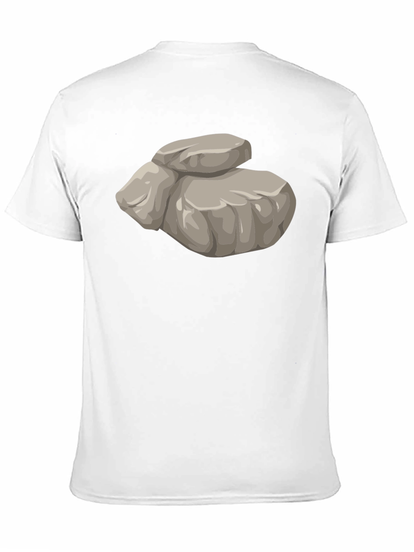 Funny Rock Pile Graphic T-Shirt - Black