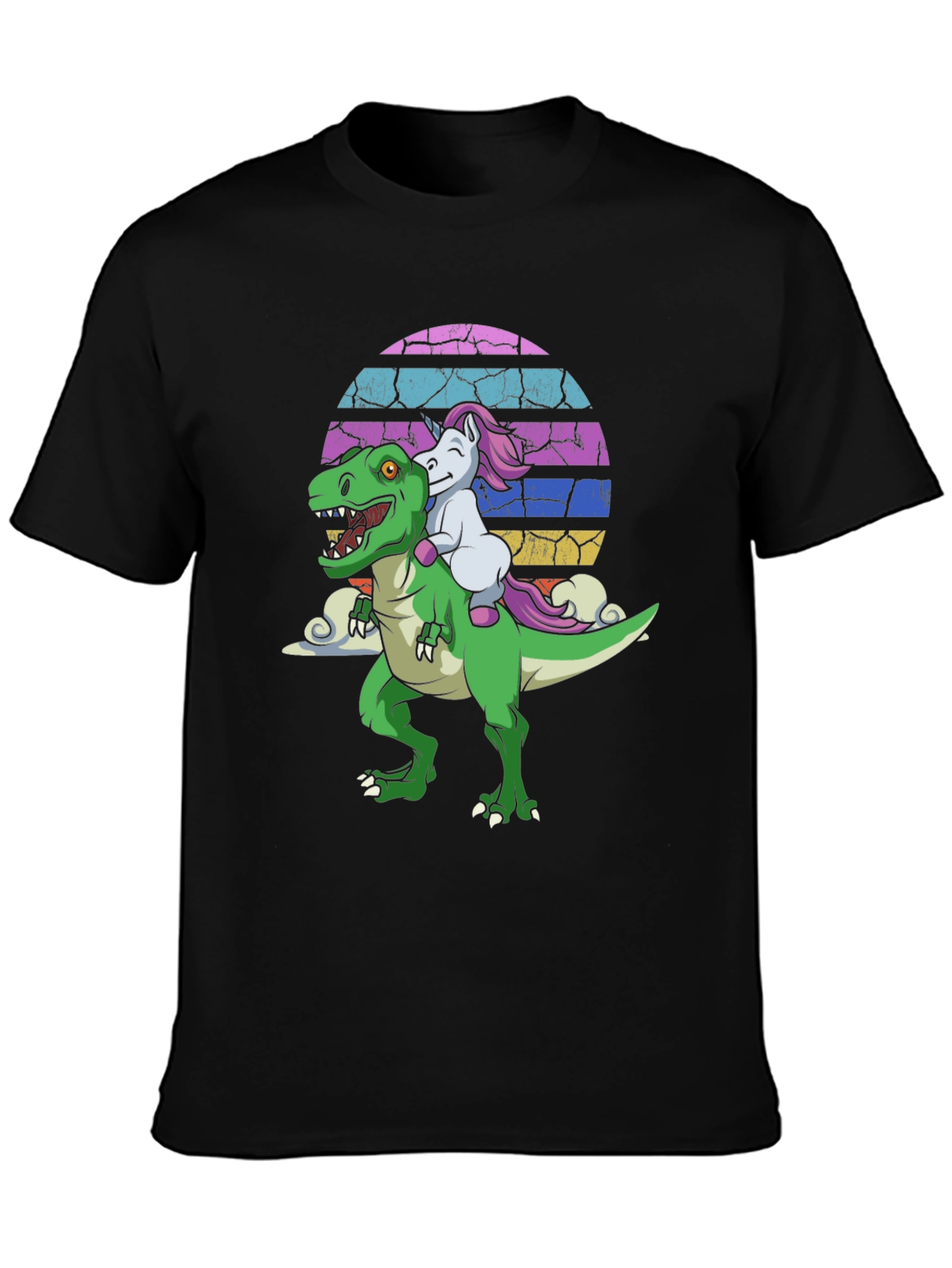 Dino & Unicorn Sunset T-Shirt
