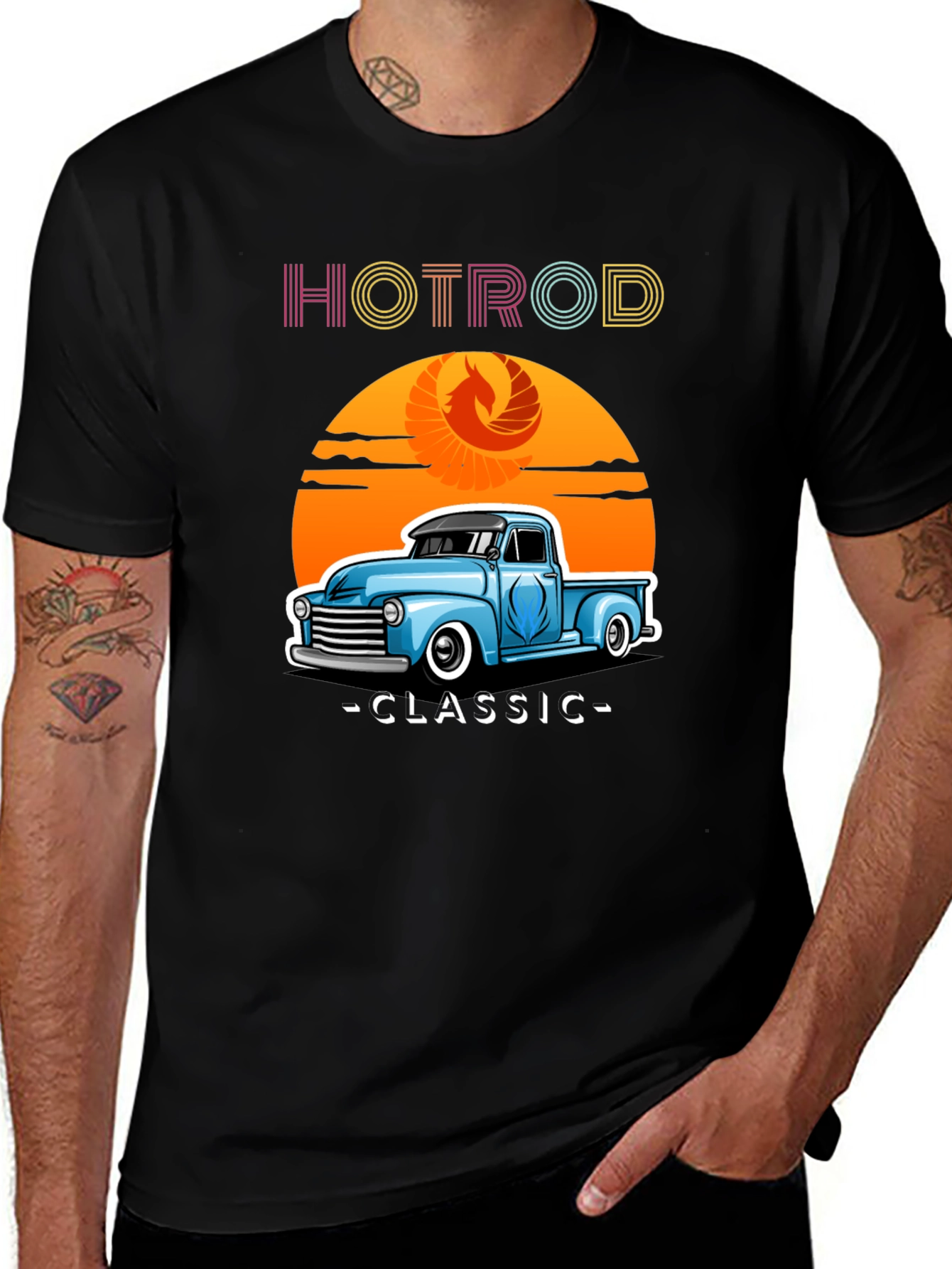 Hotrod Classic Truck T-Shirt - Retro Style