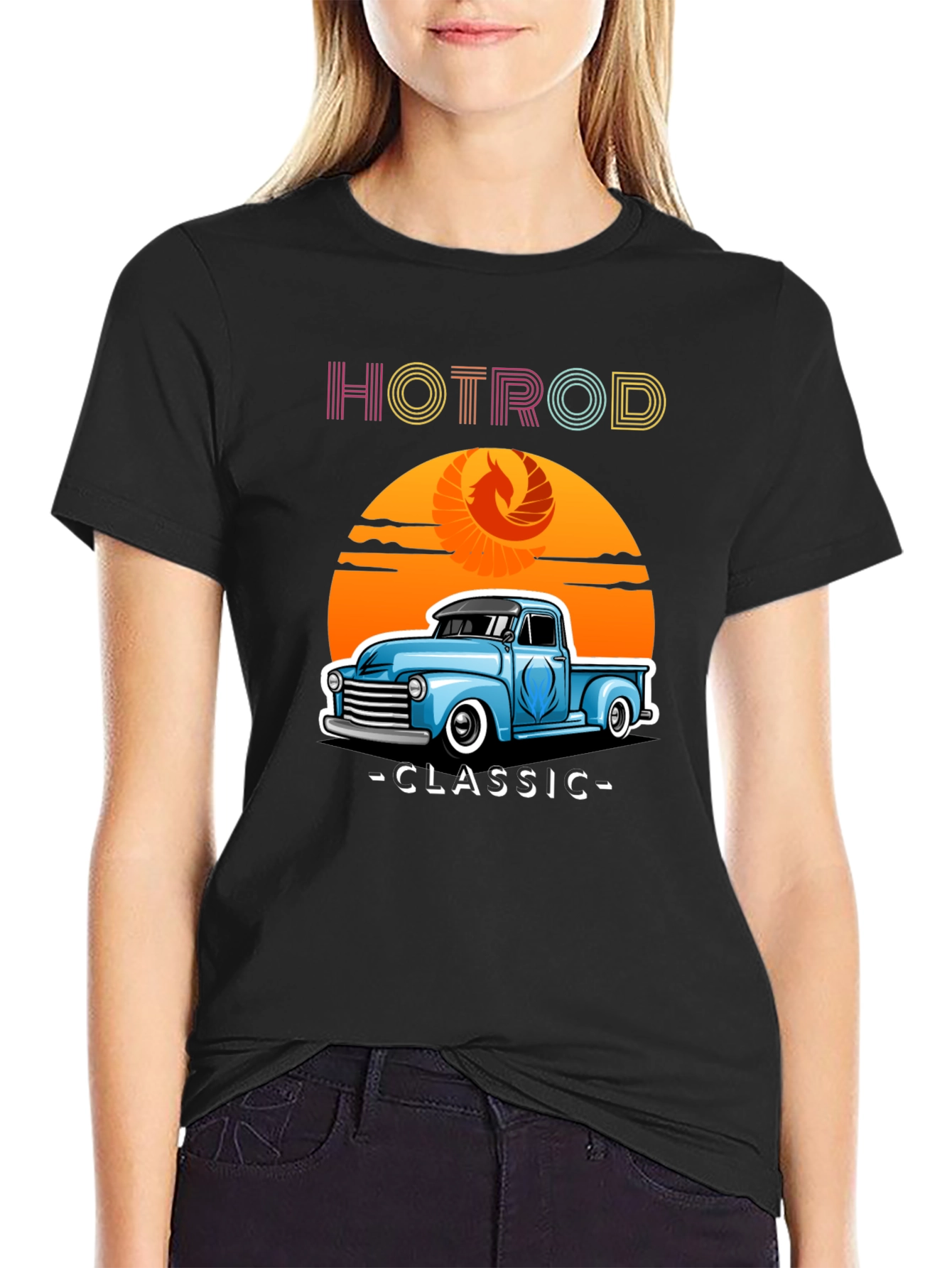 Hotrod Classic Truck T-Shirt - Retro Style