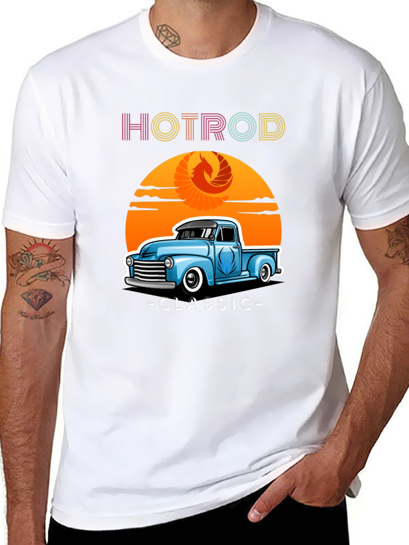Hotrod Classic Truck T-Shirt - Retro Style